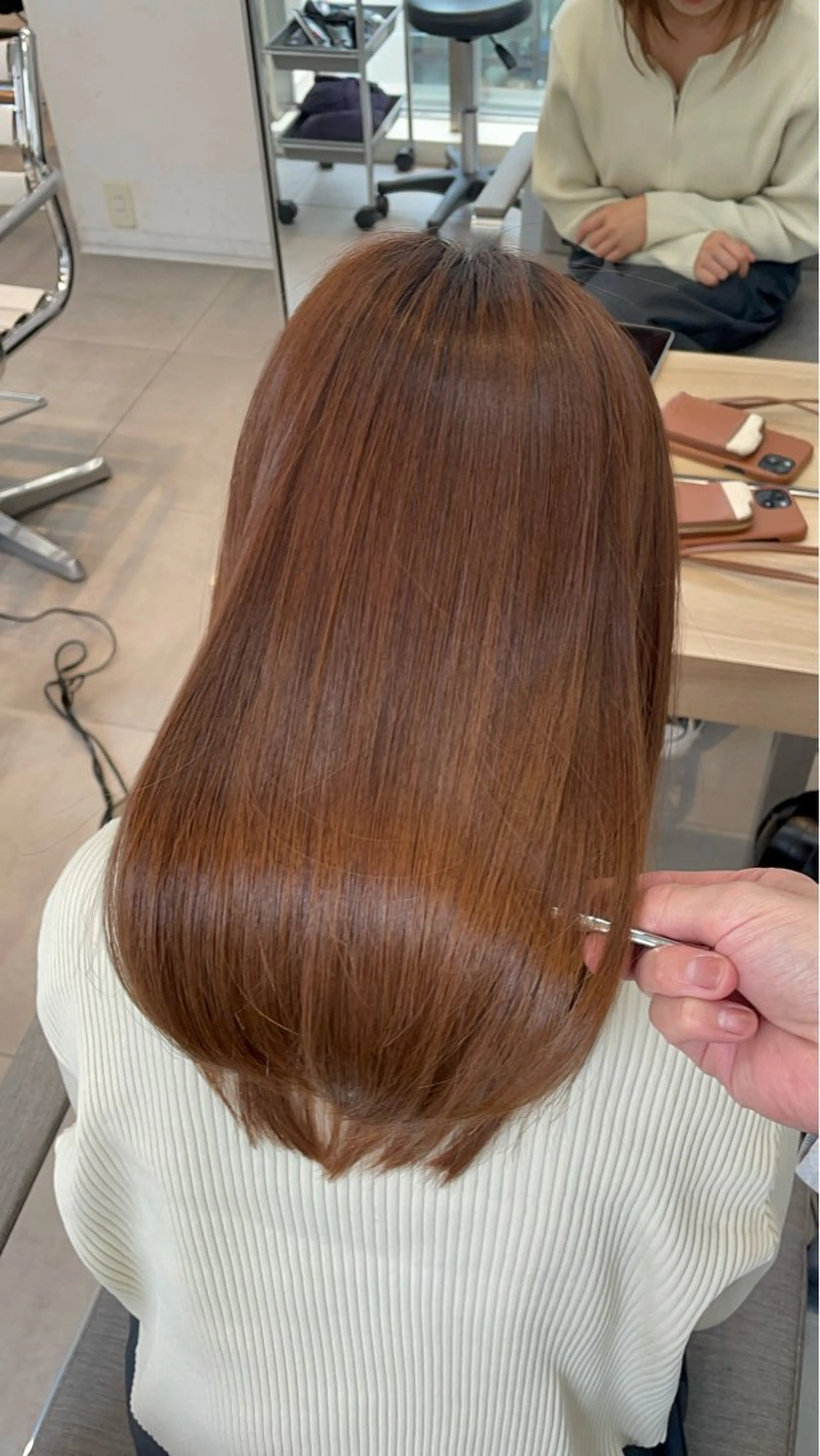 セミロング カット 縮毛矯正 トリートメント ヘッドスパ ✨髪質改善✨美髪 矯正🫧小泉のヘアスタイル