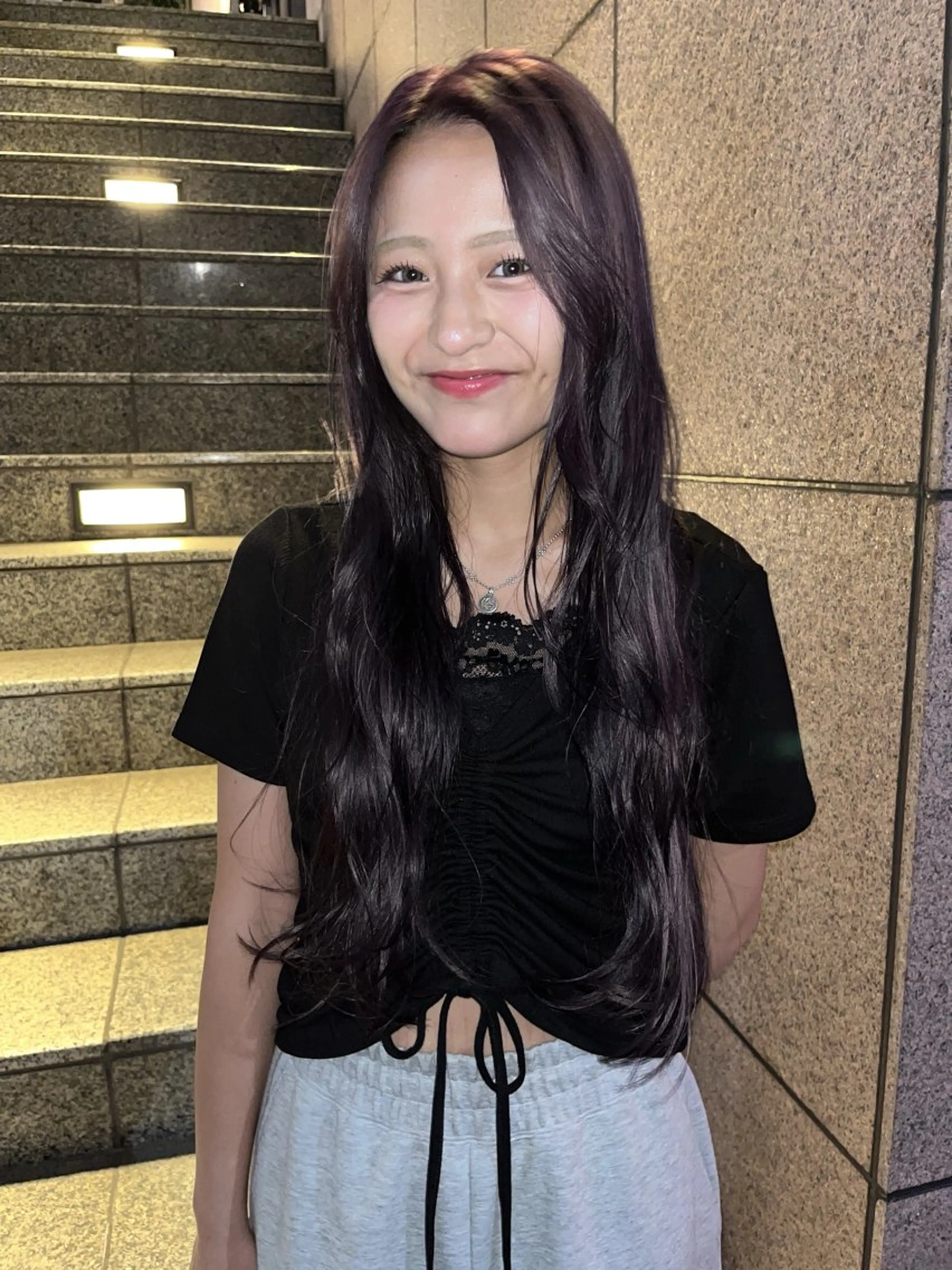 ロング カラー カット ヘアカラー トリートメント スッと馴染むヘア /ヨシダトモキのヘアスタイル