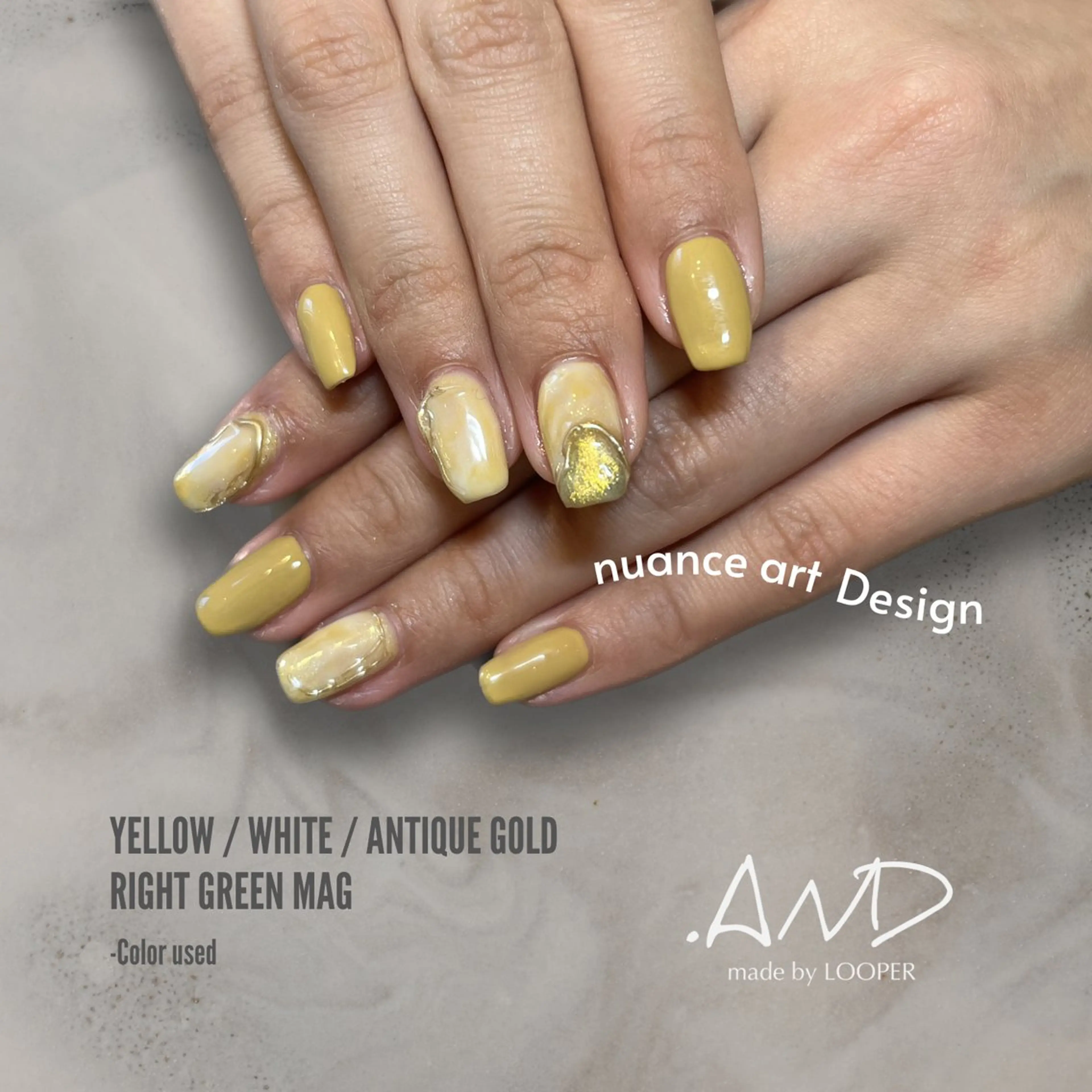 ネイル アートネイル ニュアンスネイル ハンドネイル LOOPER所属・mzh ...のネイルデザイン