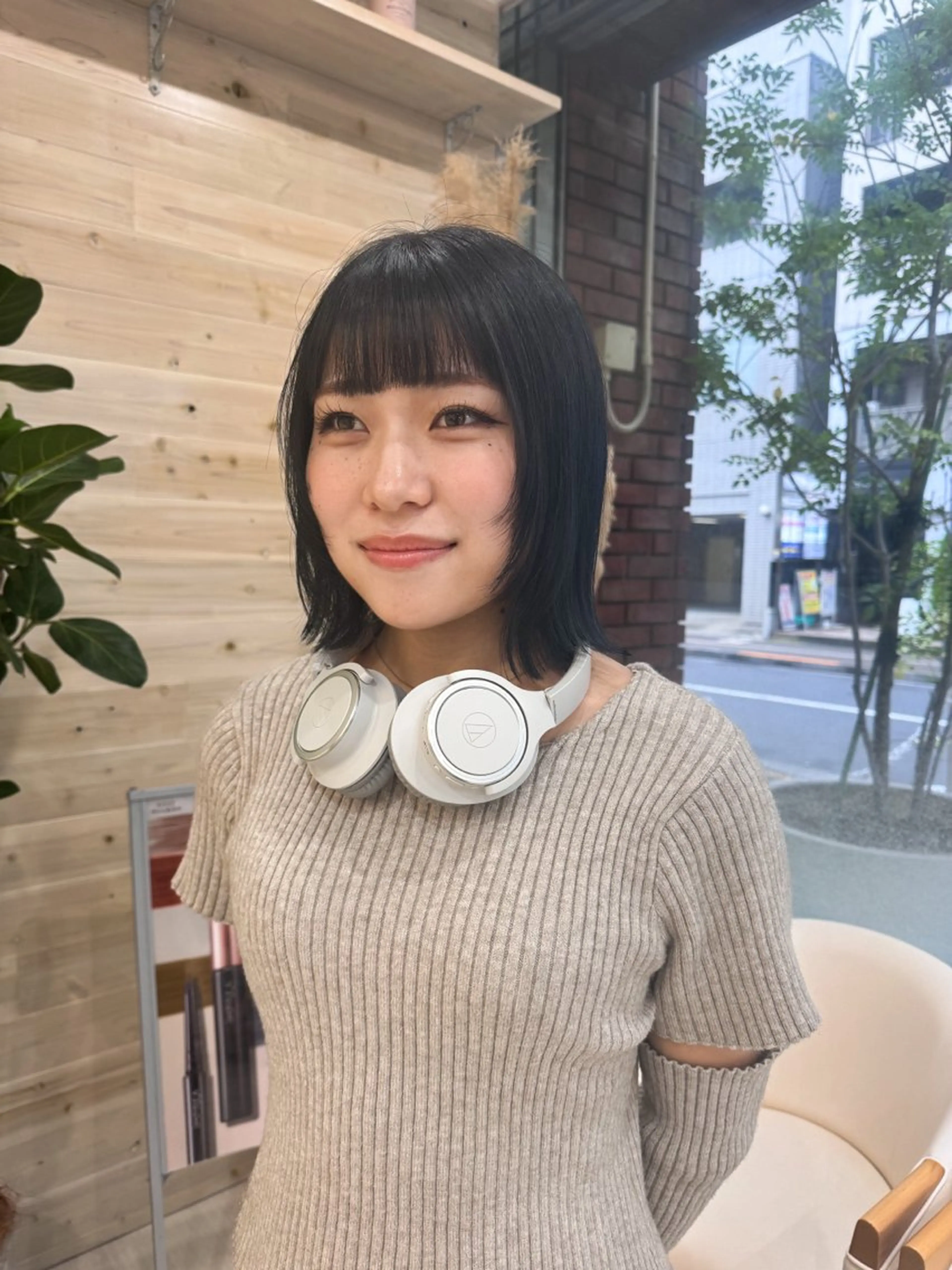 ショート カラー ボブレイヤー ボブ レイヤーカット カット ヘアカラー トリートメント Seeknext // Rukaのヘアスタイル
