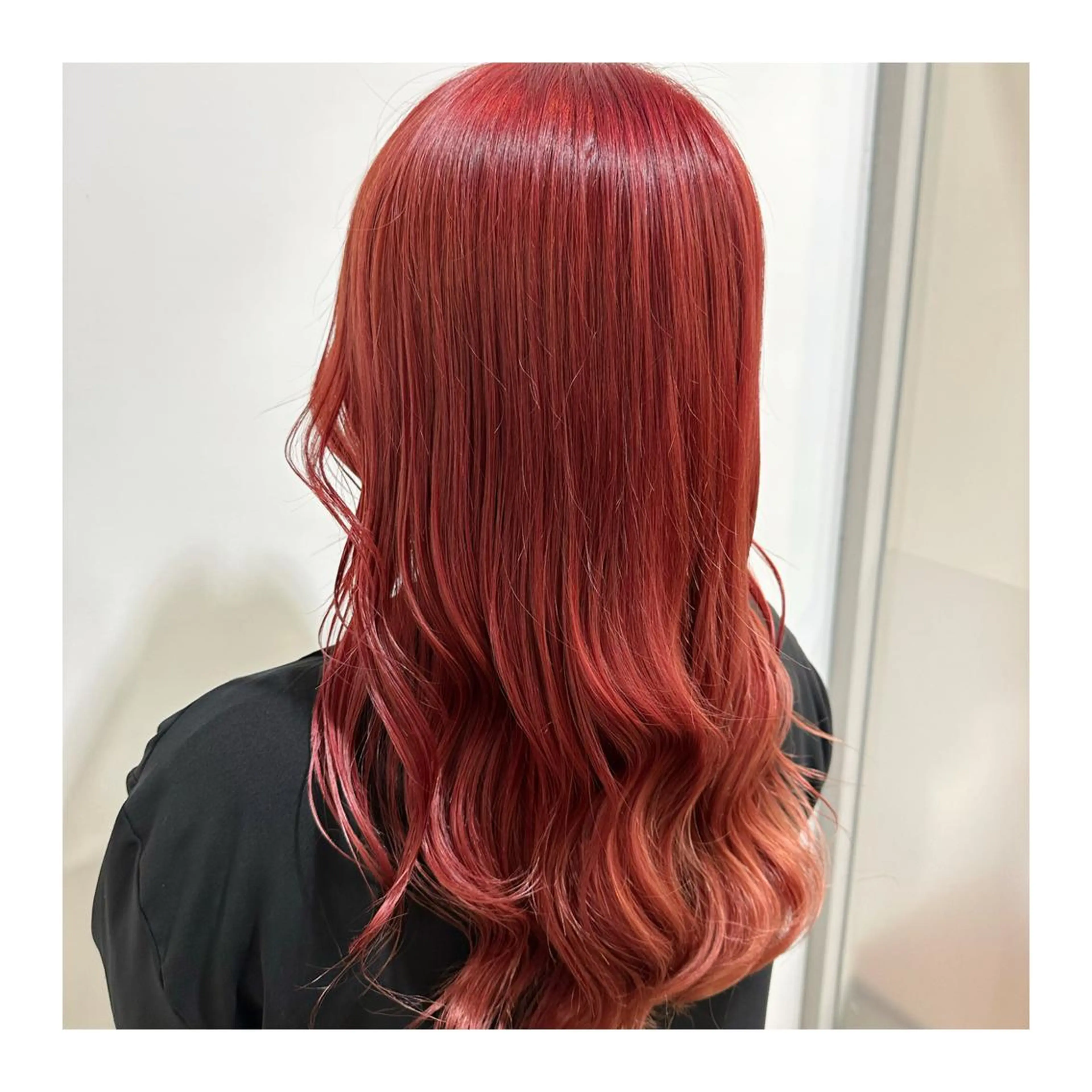 ロング カラー ヘアカラー あべ ゆうかのヘアスタイル