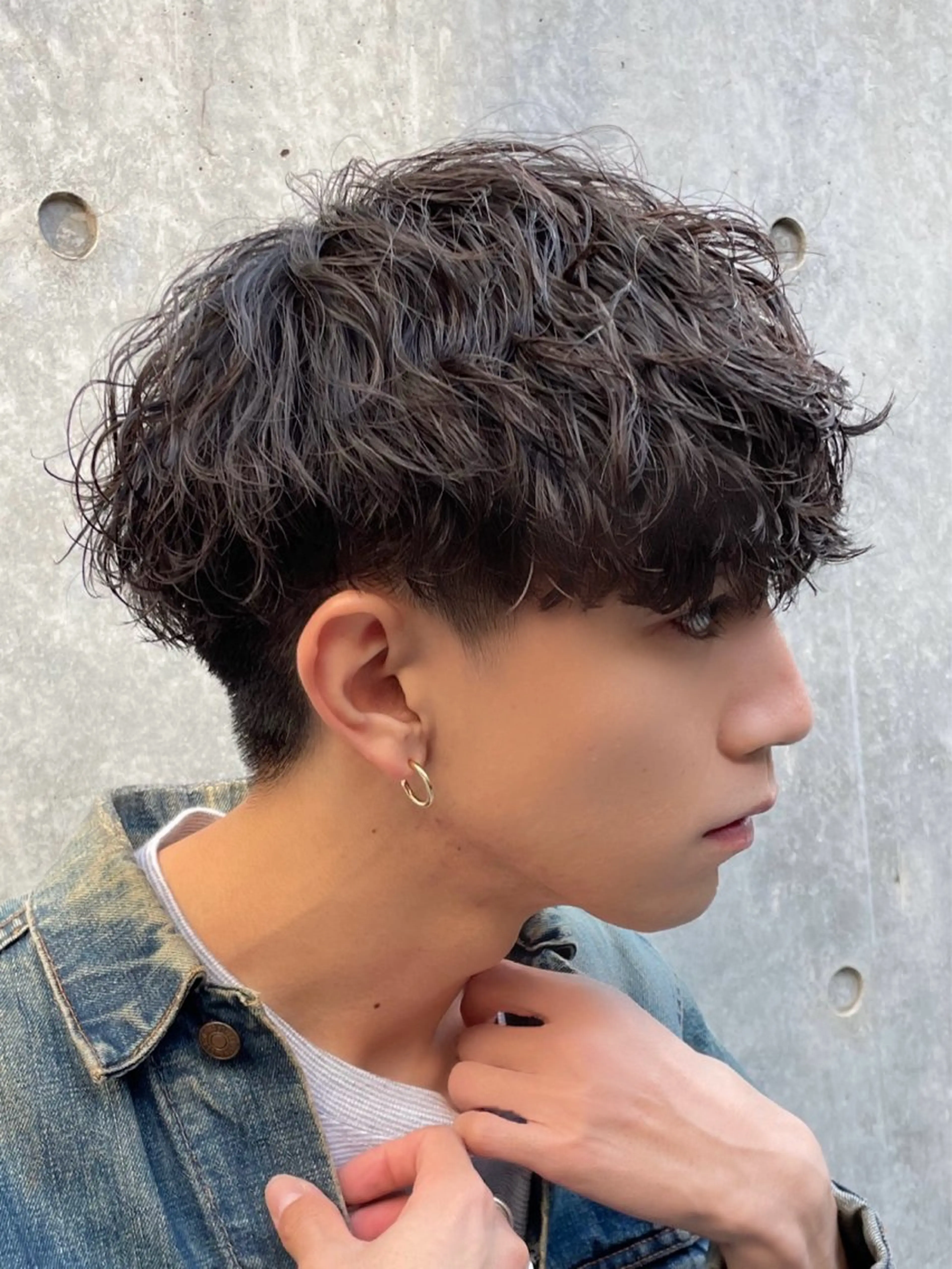 パーマ メンズ カット パーマ トリートメント 当日予約⭕️ fifth渋谷太田のヘアスタイル