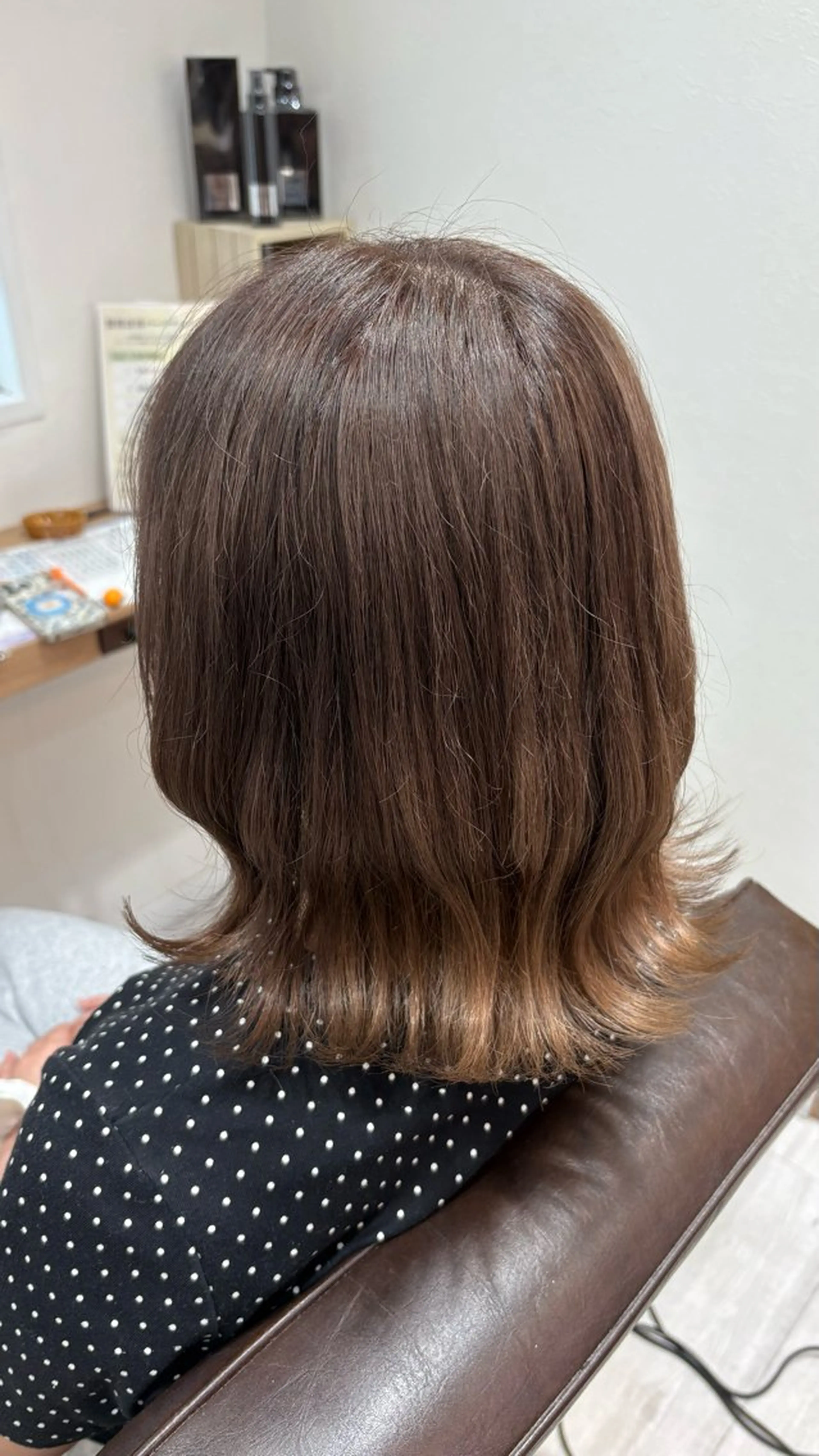 セミロング カラー ヘアアレンジ ヘアカラー 髪質改善/艶カラー❄ 𝐲𝐮𝐮.のヘアスタイル