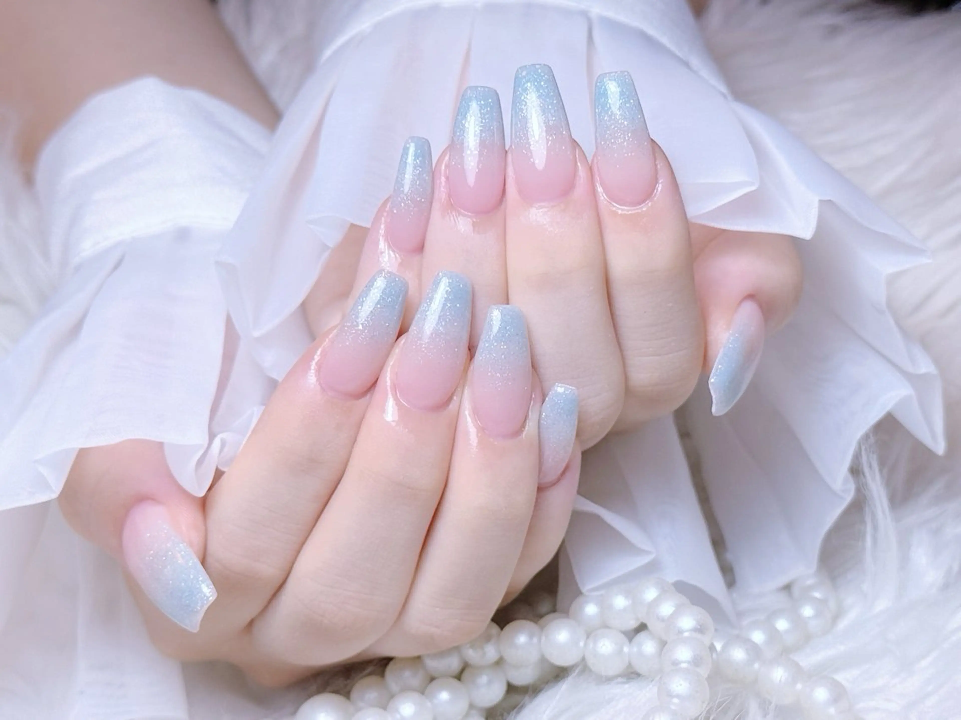 自爪🎀カラーグラデーション💖オフ無しの写真