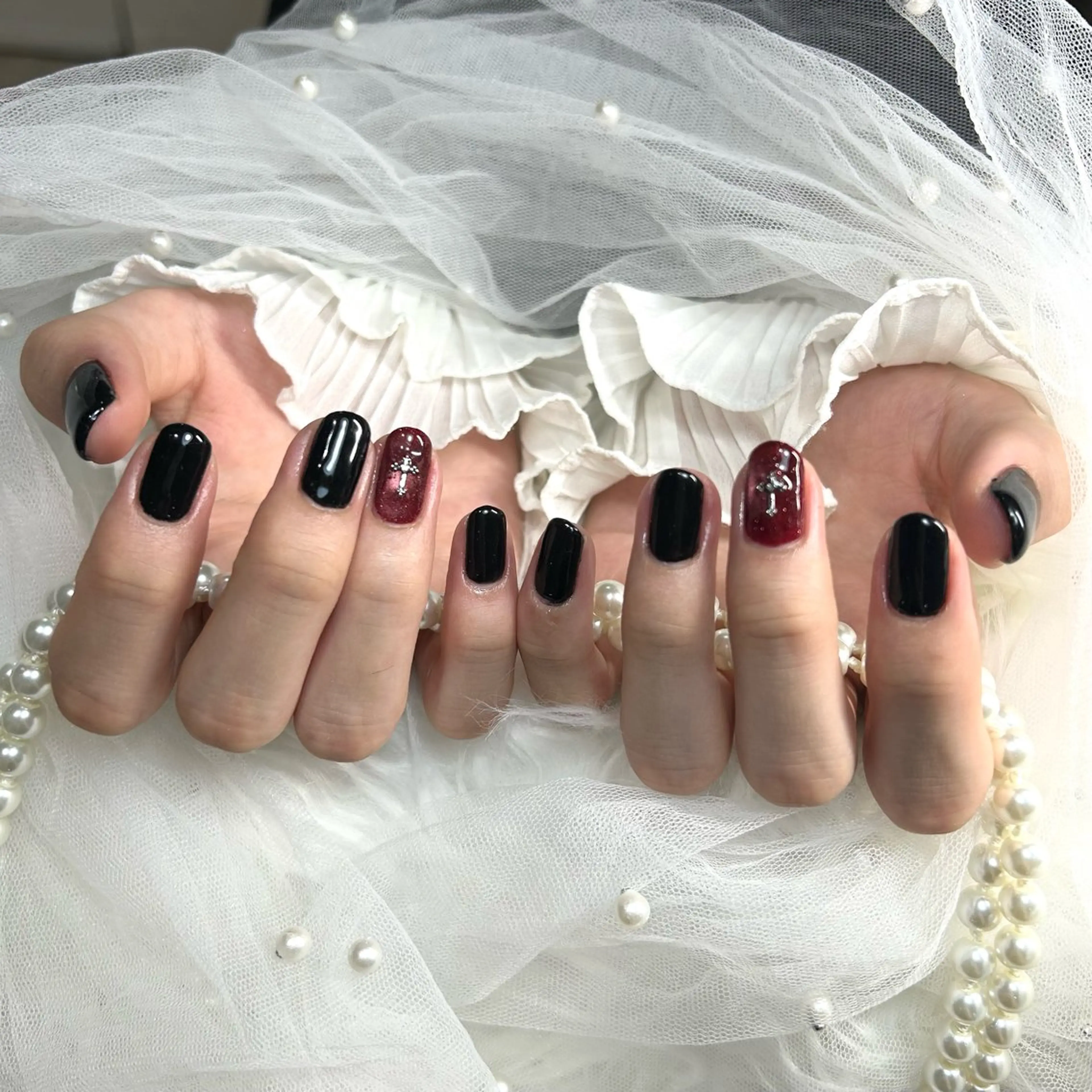 🫧パラジェル使用🫧オフ込みハンドワンカラー150分💅《マグネット・フラッシュ変更可》ハンドの写真