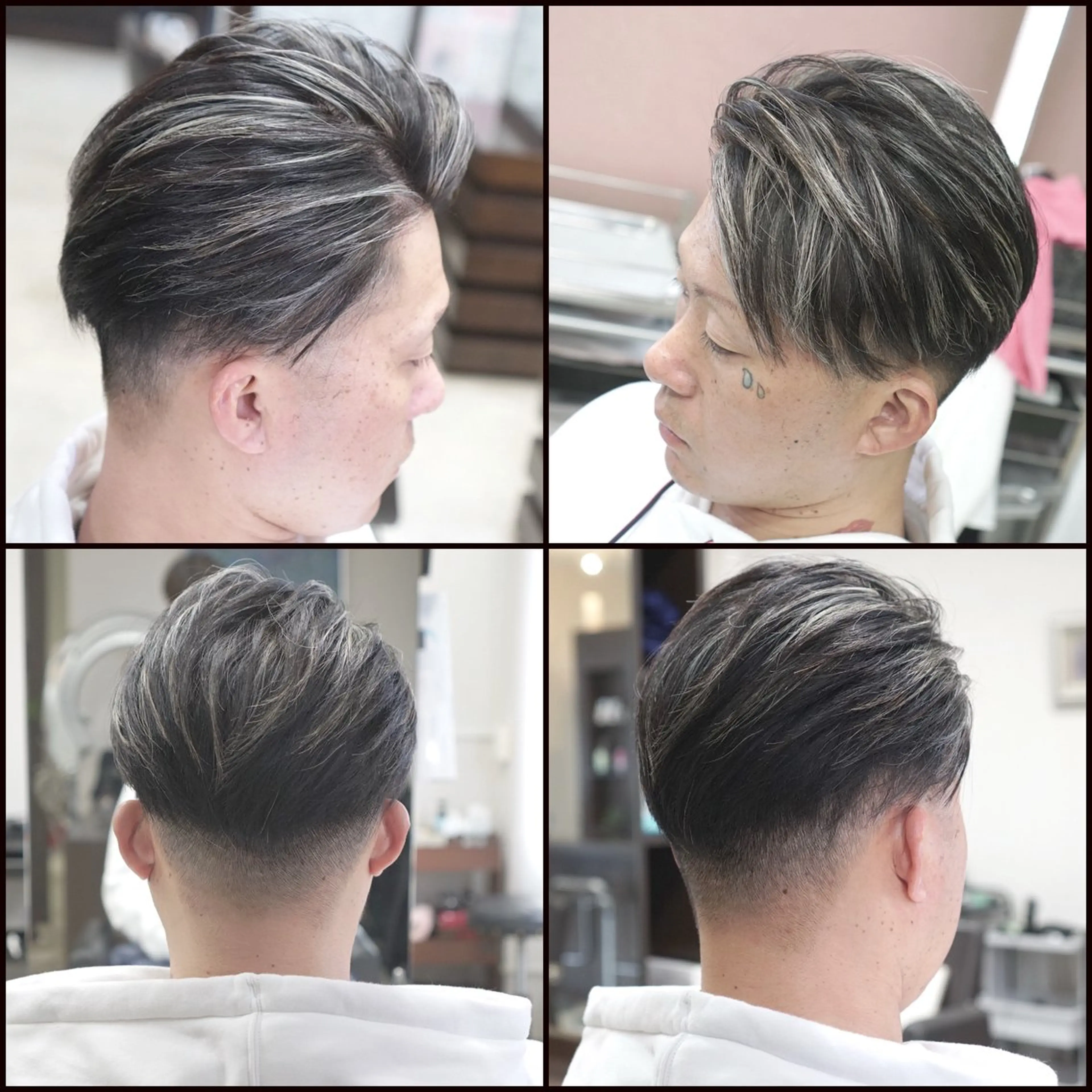 ショート カラー パーマ メンズ カット ヘアカラー パーマ トリートメント 中島 剛のヘアスタイル