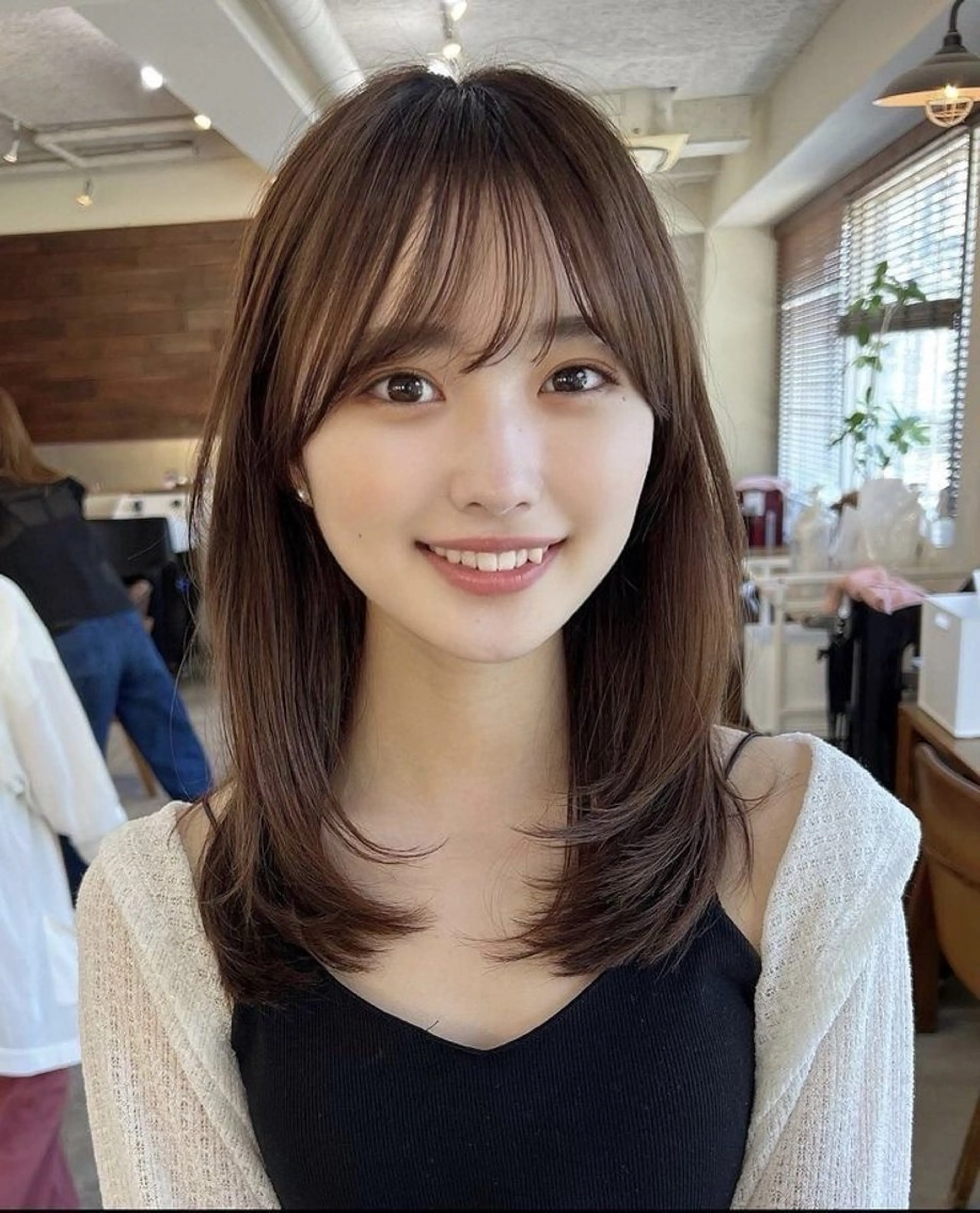 ロング カラー トリートメント カット ヘアカラー トリートメント レイヤーカット大人気 //吉田百花のヘアスタイル