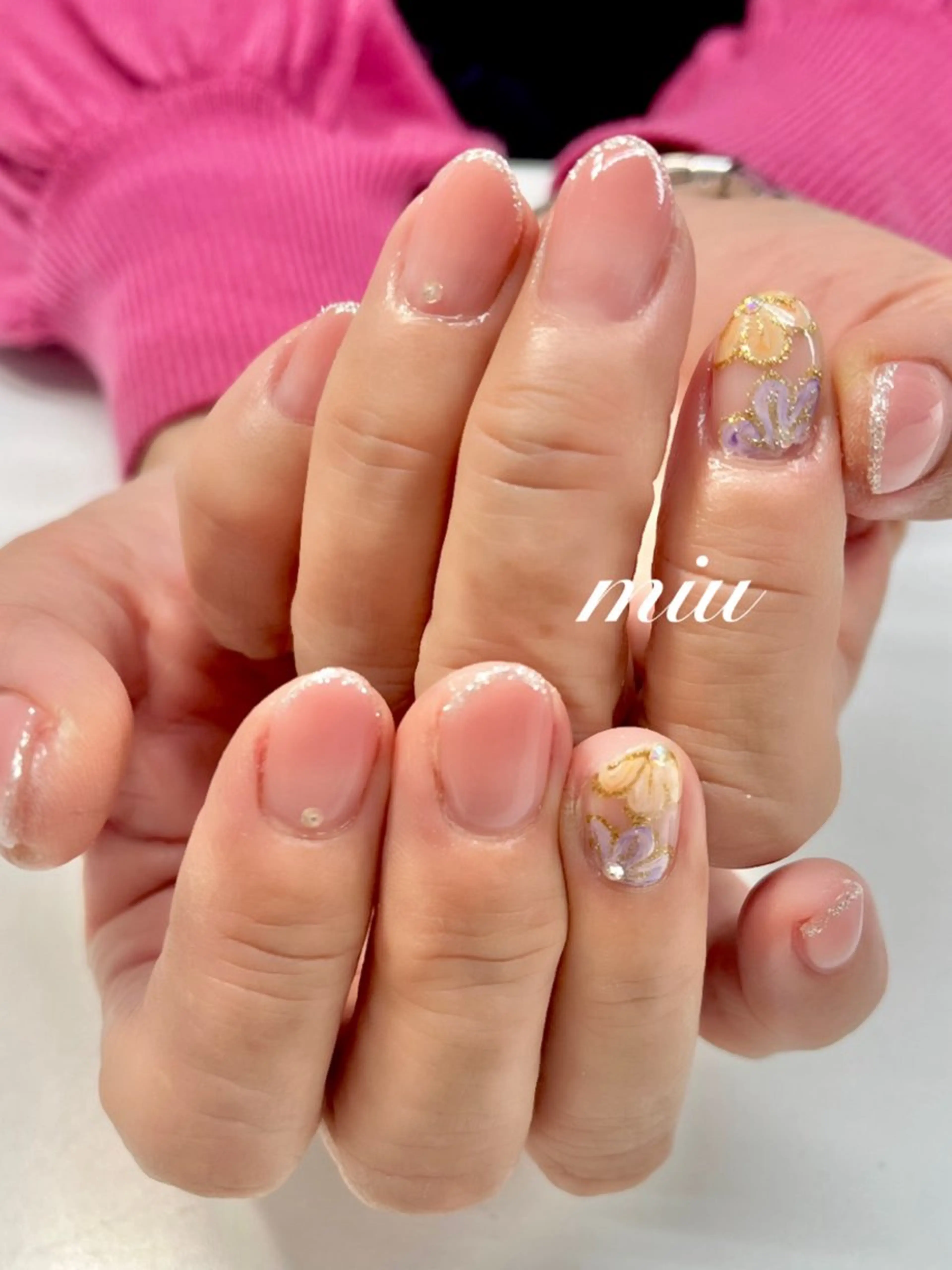 ネイル ラメ(グリッター) miu nail 🐾Mihoのネイルデザイン