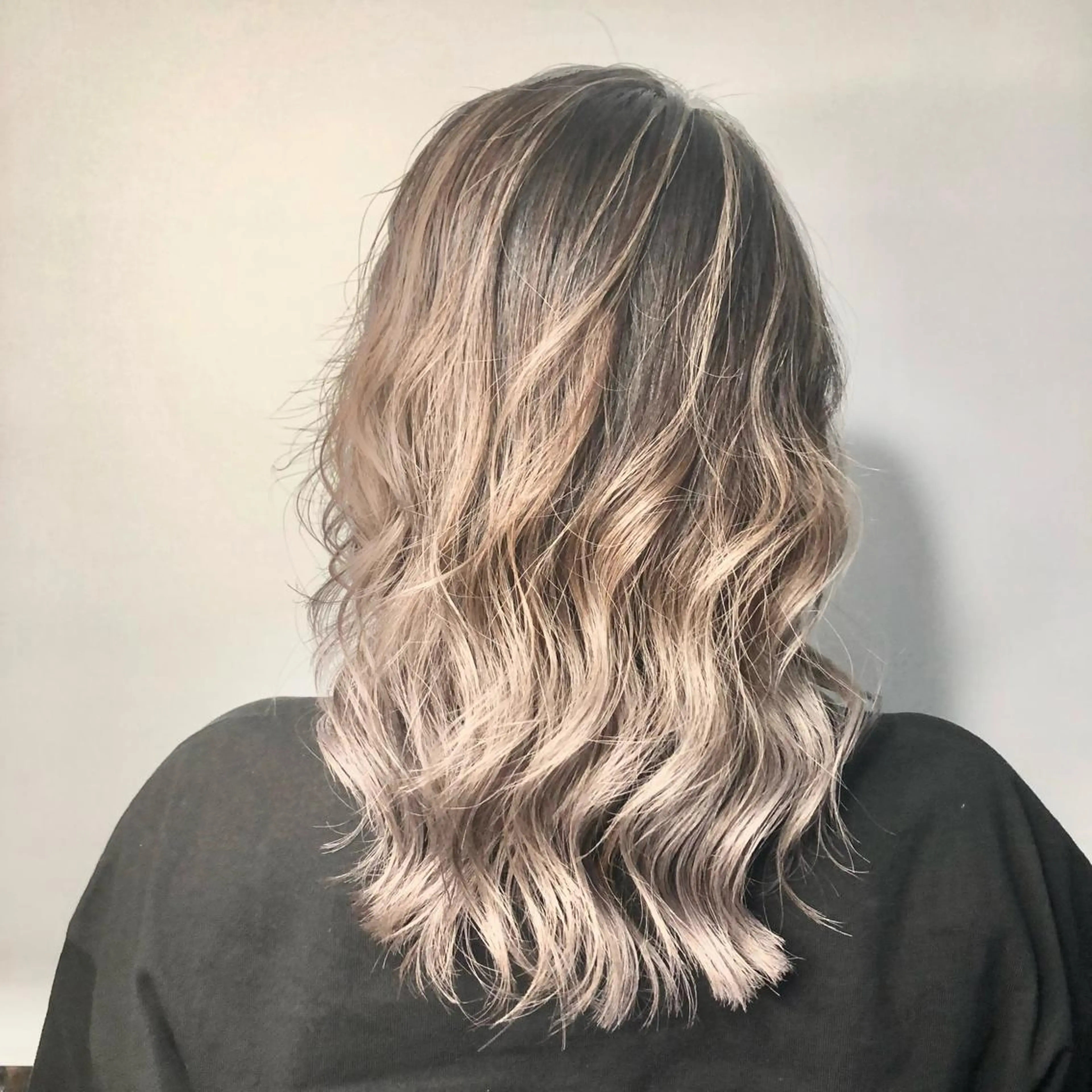 セミロング カラー バレイヤージュ 外国人風カラー レイヤーカット カット ヘアカラー 🍊🍊COコ かぢあおい🍊🍊のヘアスタイル