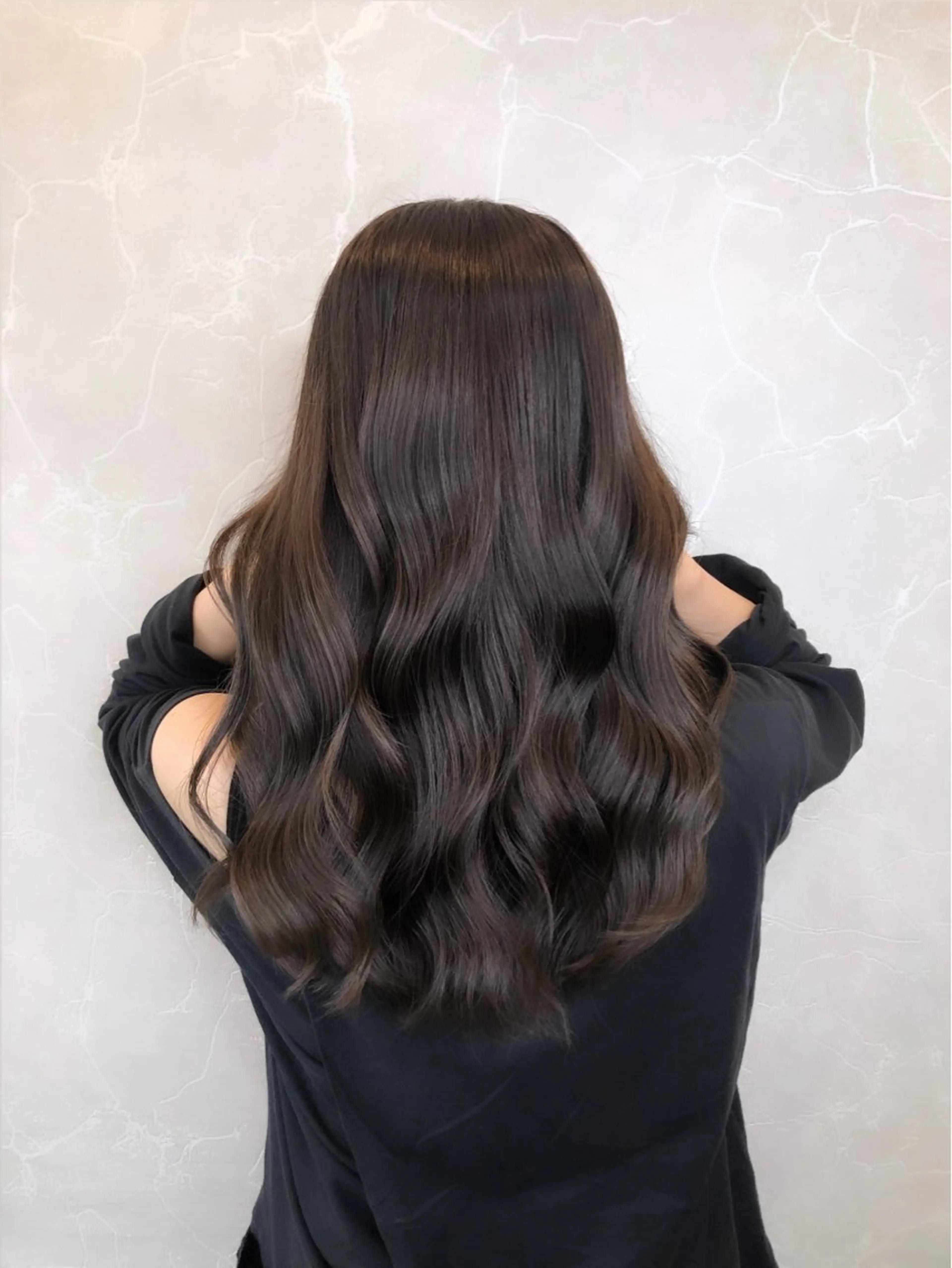 ロング カラー ヘアアレンジ アッシュ アッシュブラウン ブリーチ ブラウンカラー ハイライトカラー ヘアカラー トリートメント ✨艶髪✨ 吉田誠のヘアスタイル