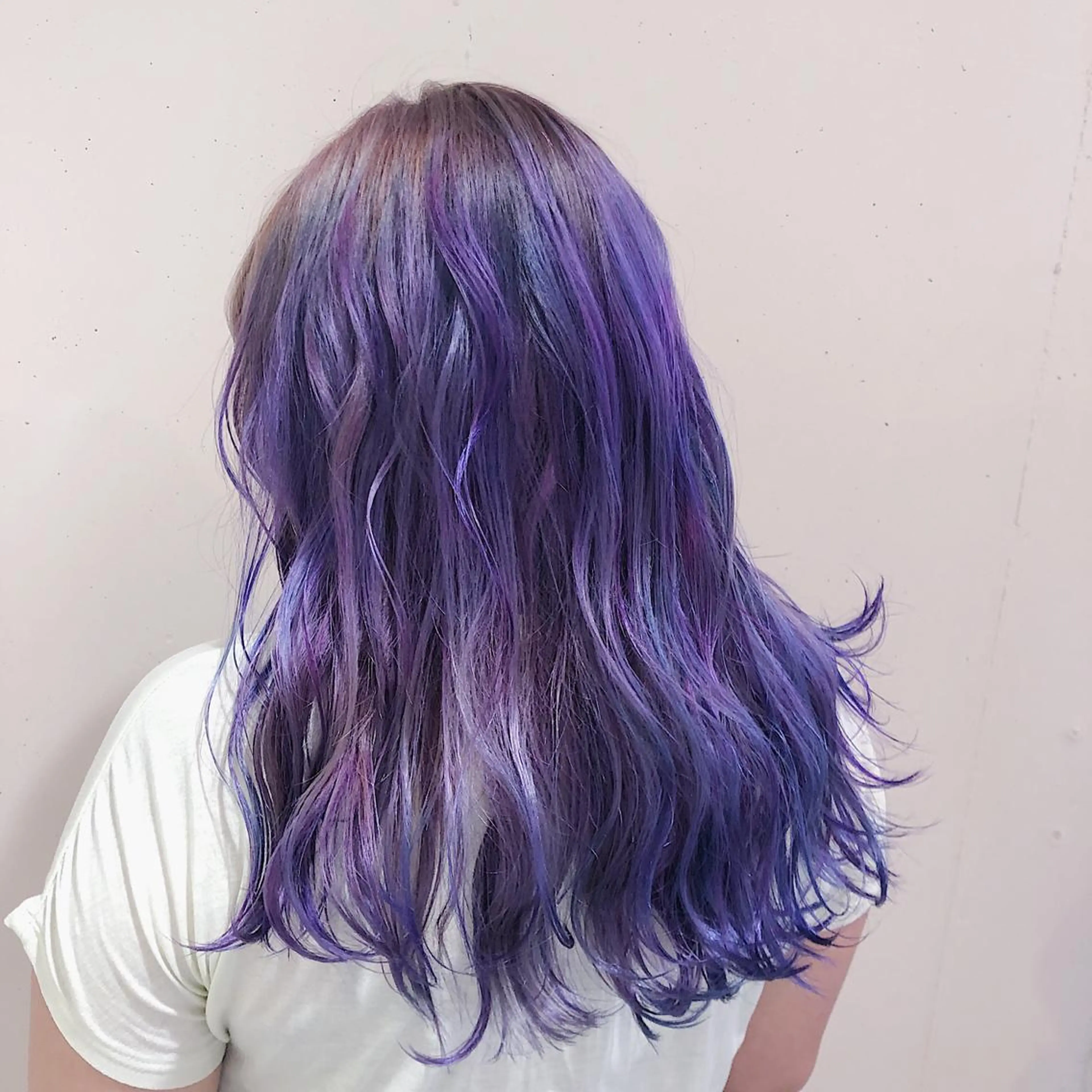 セミロング カラー パーマ ヘアアレンジ バレイヤージュ ブリーチ 透明感カラー グラデーションカラー ハイライトカラー 【ツヤ髪美容師】 ツダケイスケのヘアスタイル
