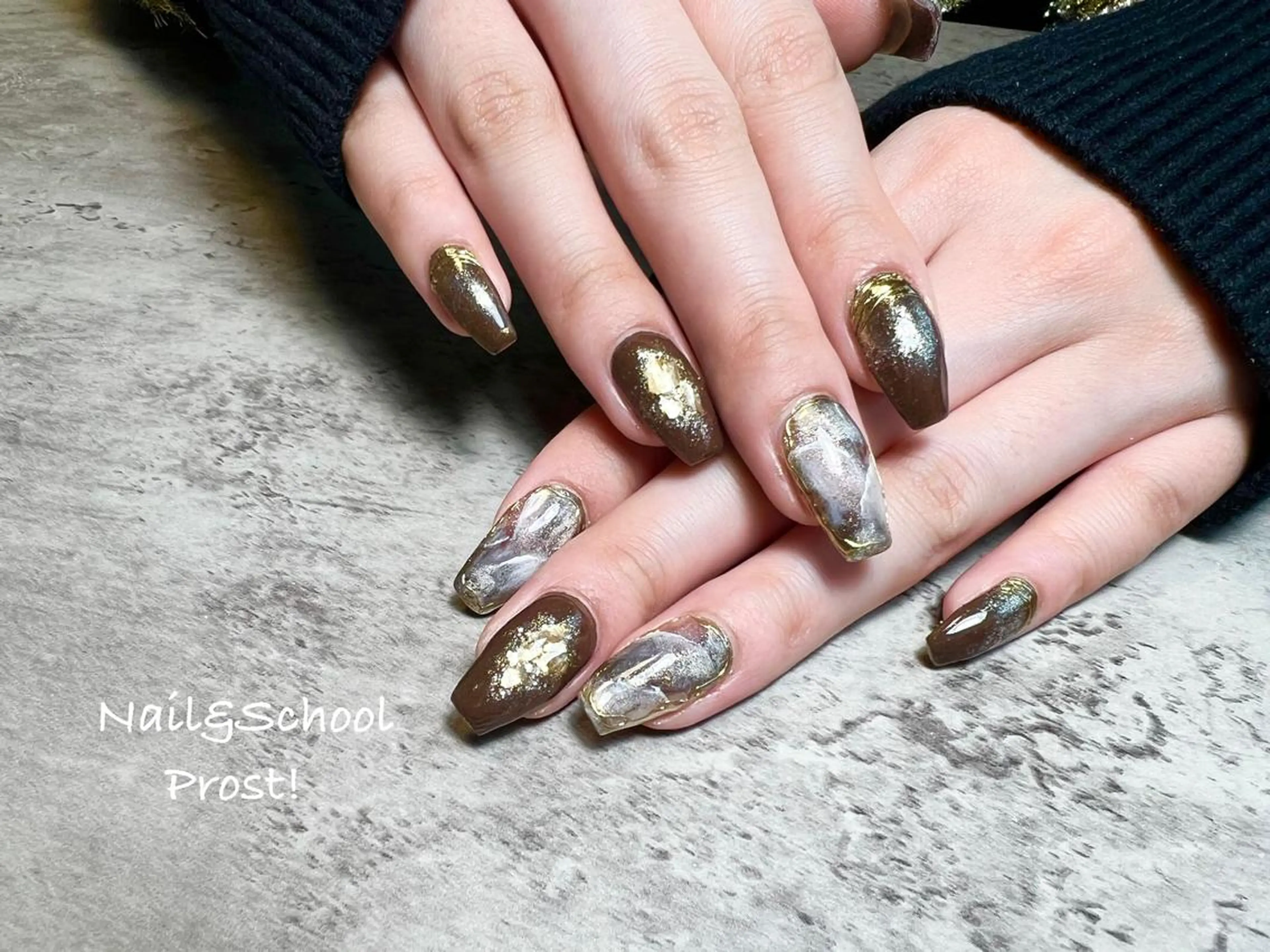 ネイル 持ち込み ニュアンスネイル Nails Prost!のネイルデザイン