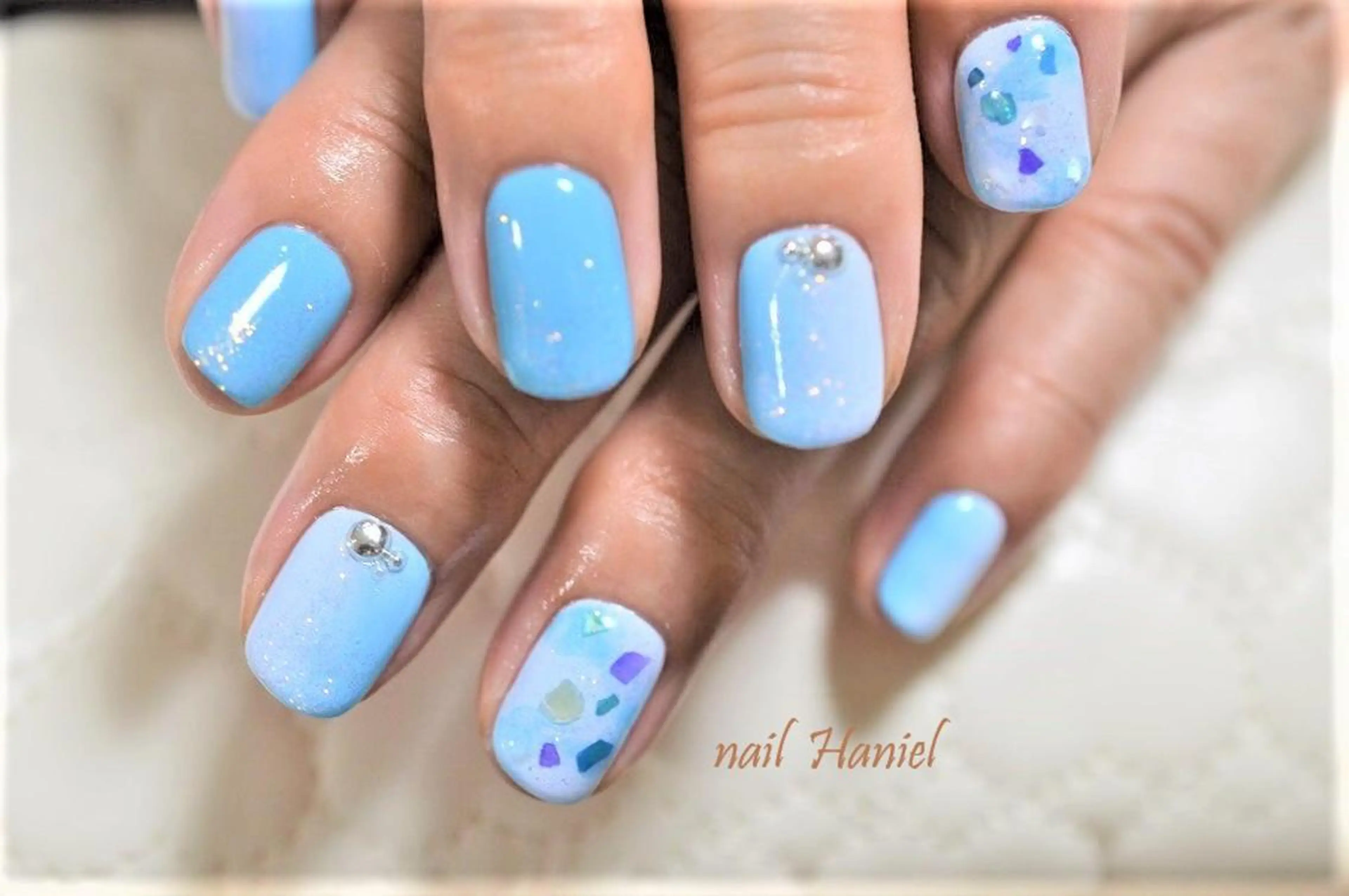 ネイル フットネイル ジェルネイル パラジェル nail Haniel所属・半蔵門サロンハニエル 魅神 ちよのネイルデザイン