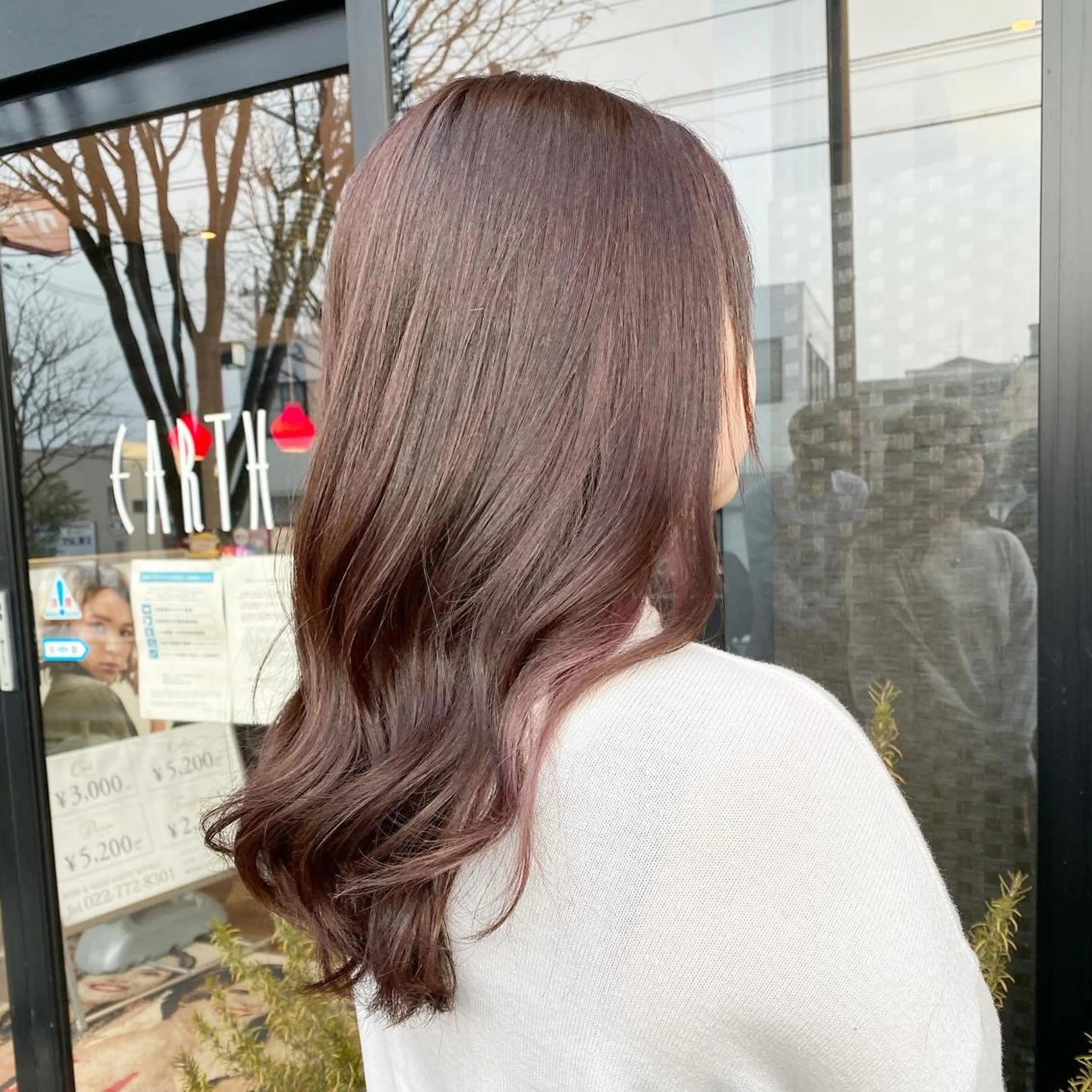 セミロング カラー 【育休中】EARTH 荒井店HARUNAのヘアスタイル
