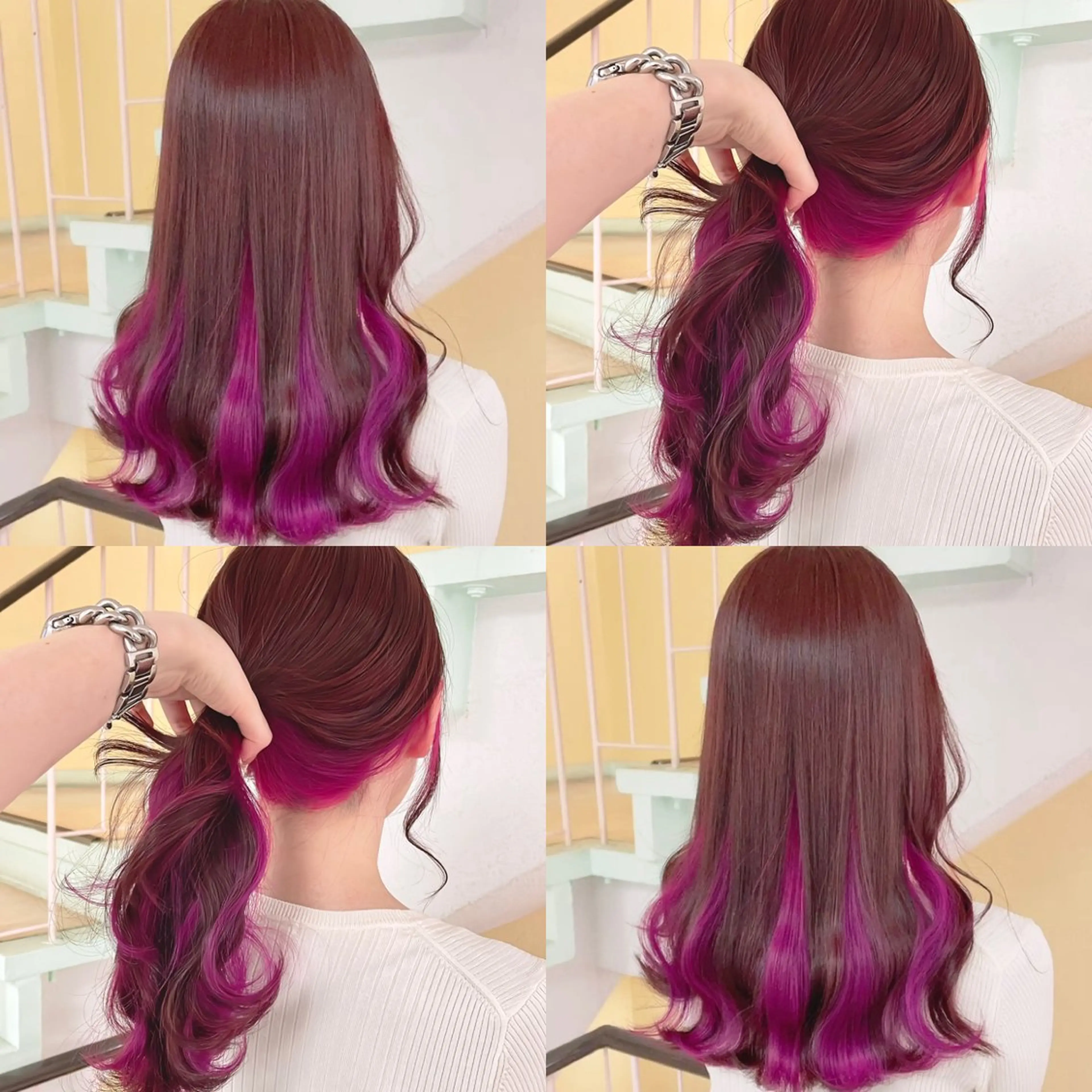 カラー ヘアカラー トリートメント 渋谷:インナーカラー ／🍒エリカ🍒のヘアスタイル