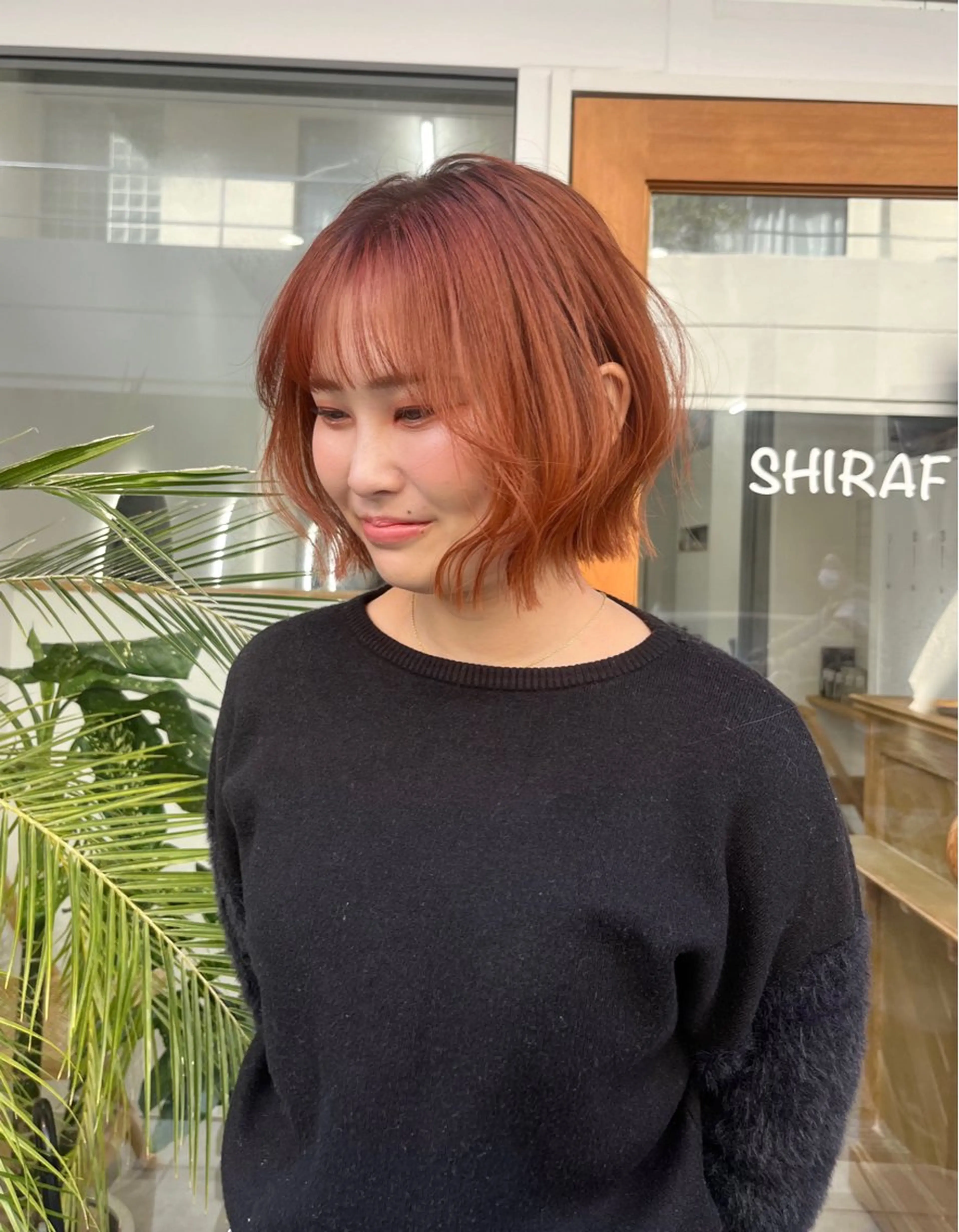 ミディアム カラー ベージュ⟡˖ブリーチ ˖ ࣪⊹あずきのヘアスタイル