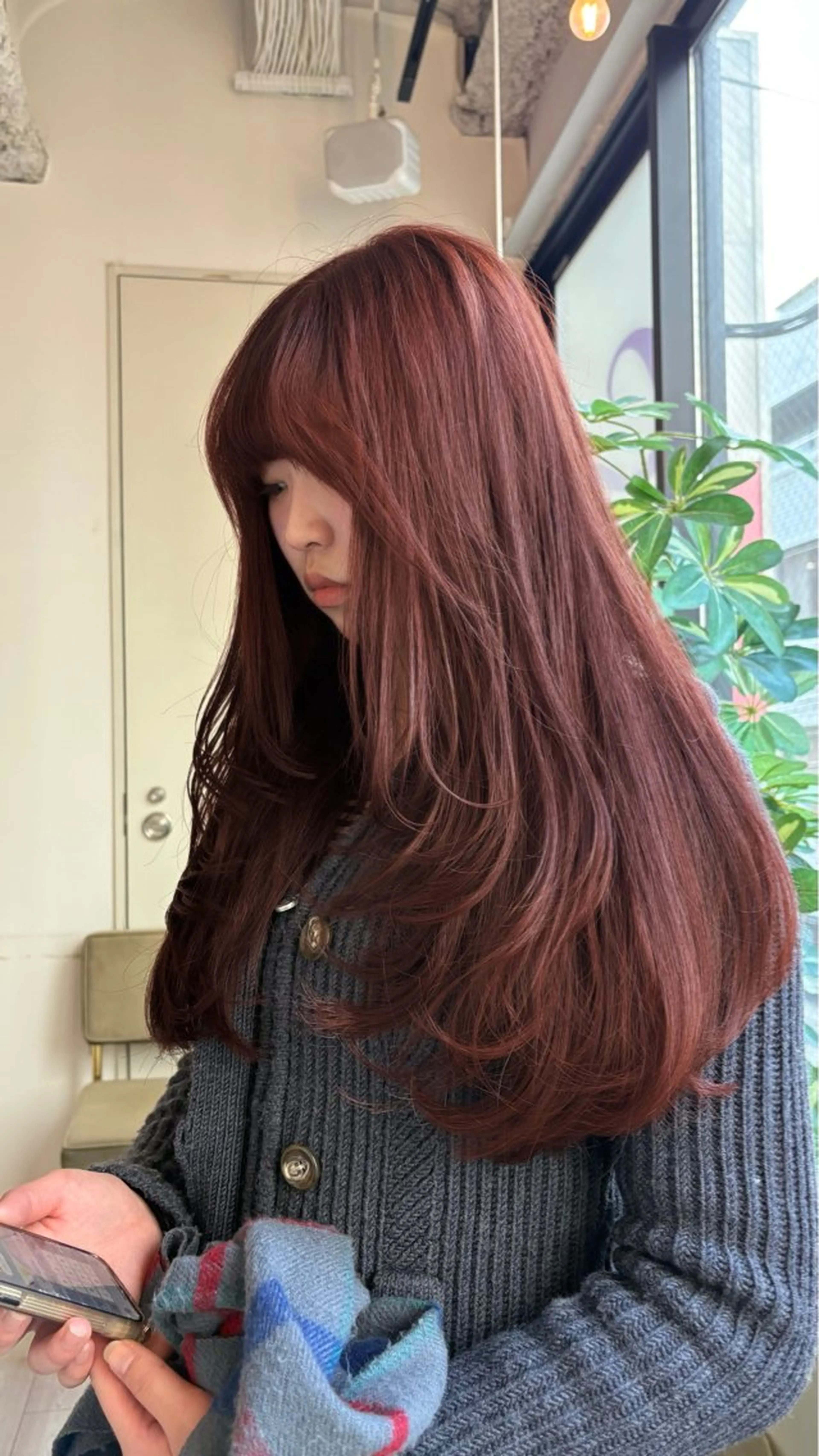 ロング カラー カット ヘアカラー ひなの/透明感 カラー/レイヤーのヘアスタイル