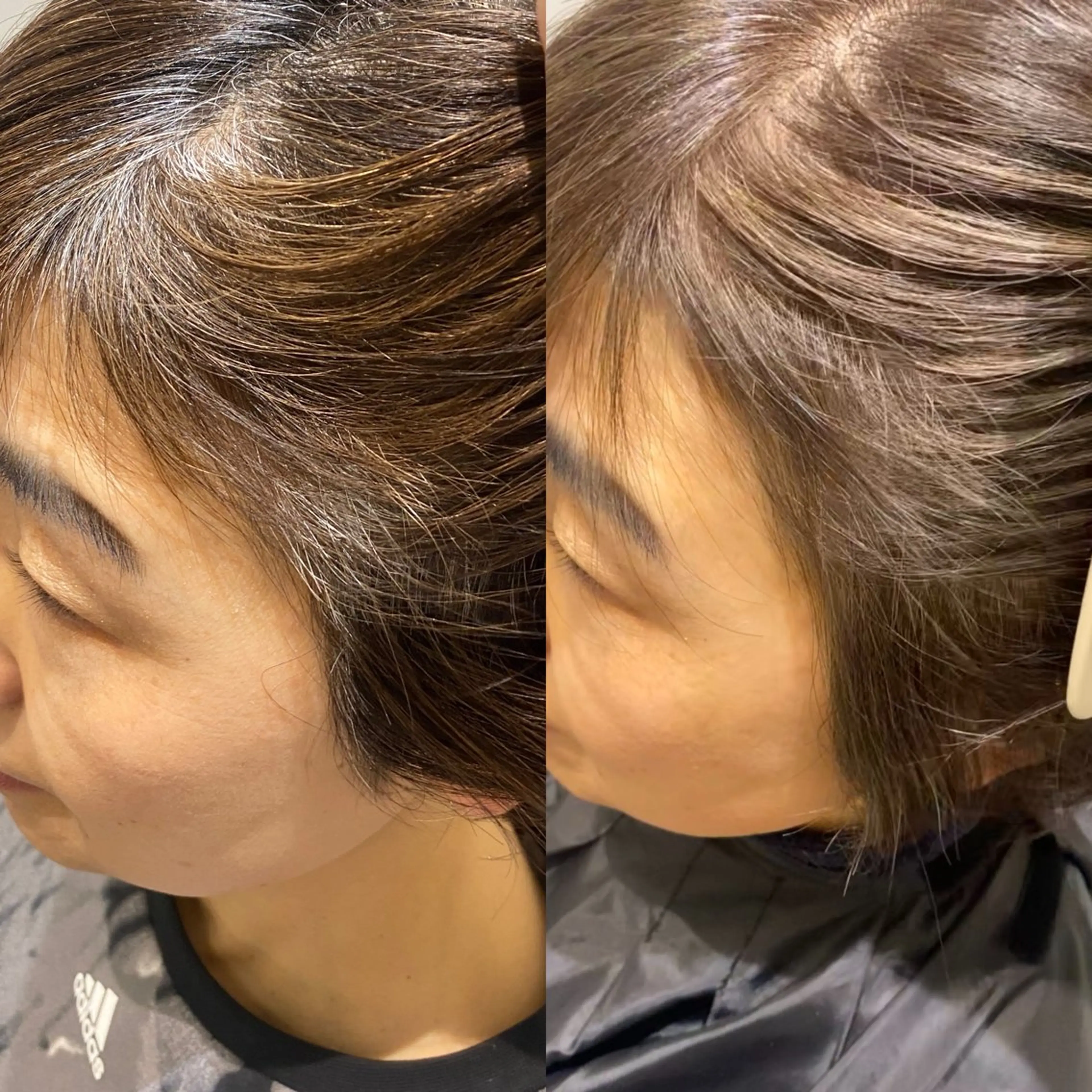 ショート カラー salowin三丁目所属・🟩白髪ぼかし/ ショート/ボブ/大司のヘアスタイル