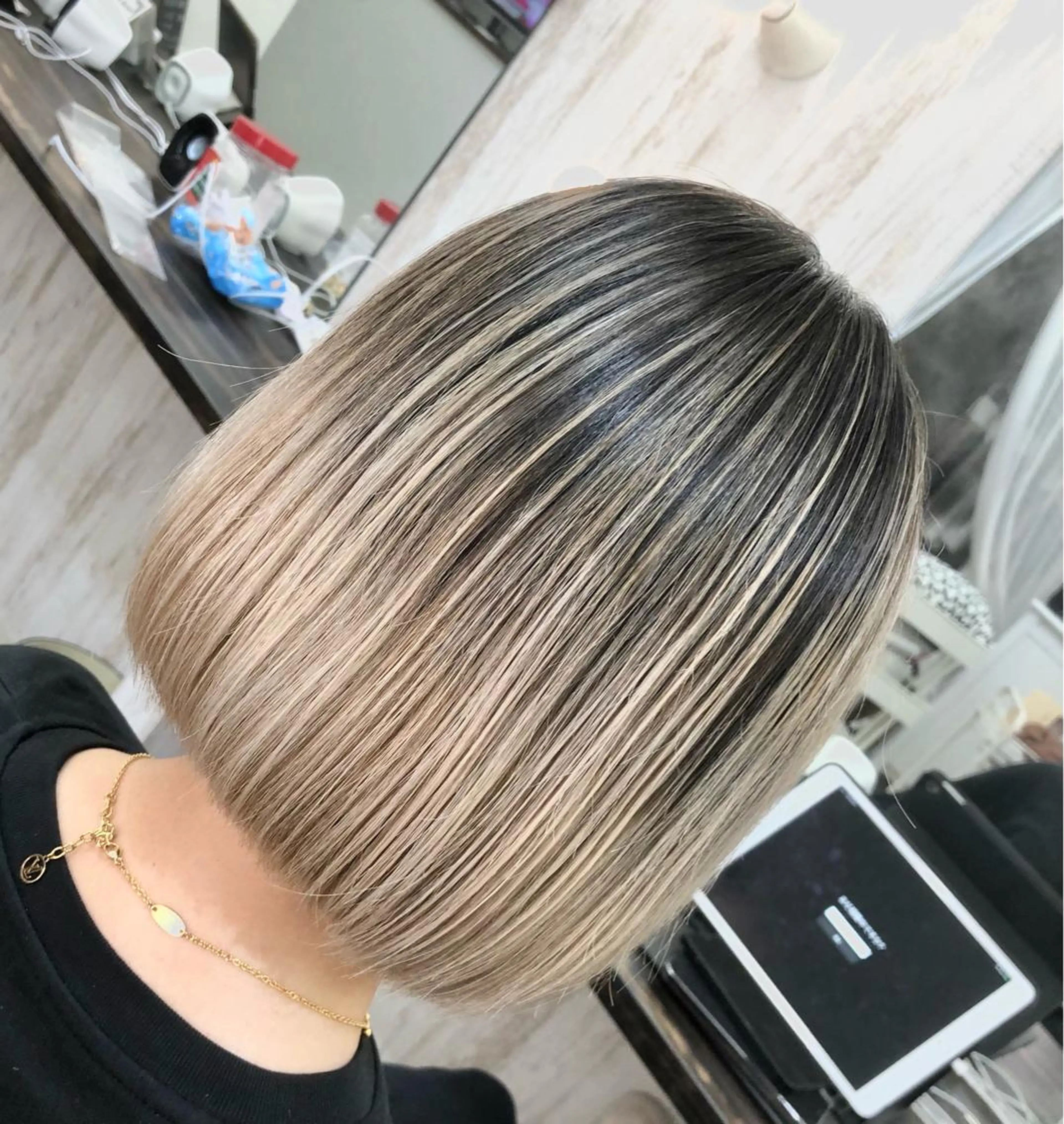 ミディアム カラー プライベートサロン LyoN/RYOTAのヘアスタイル