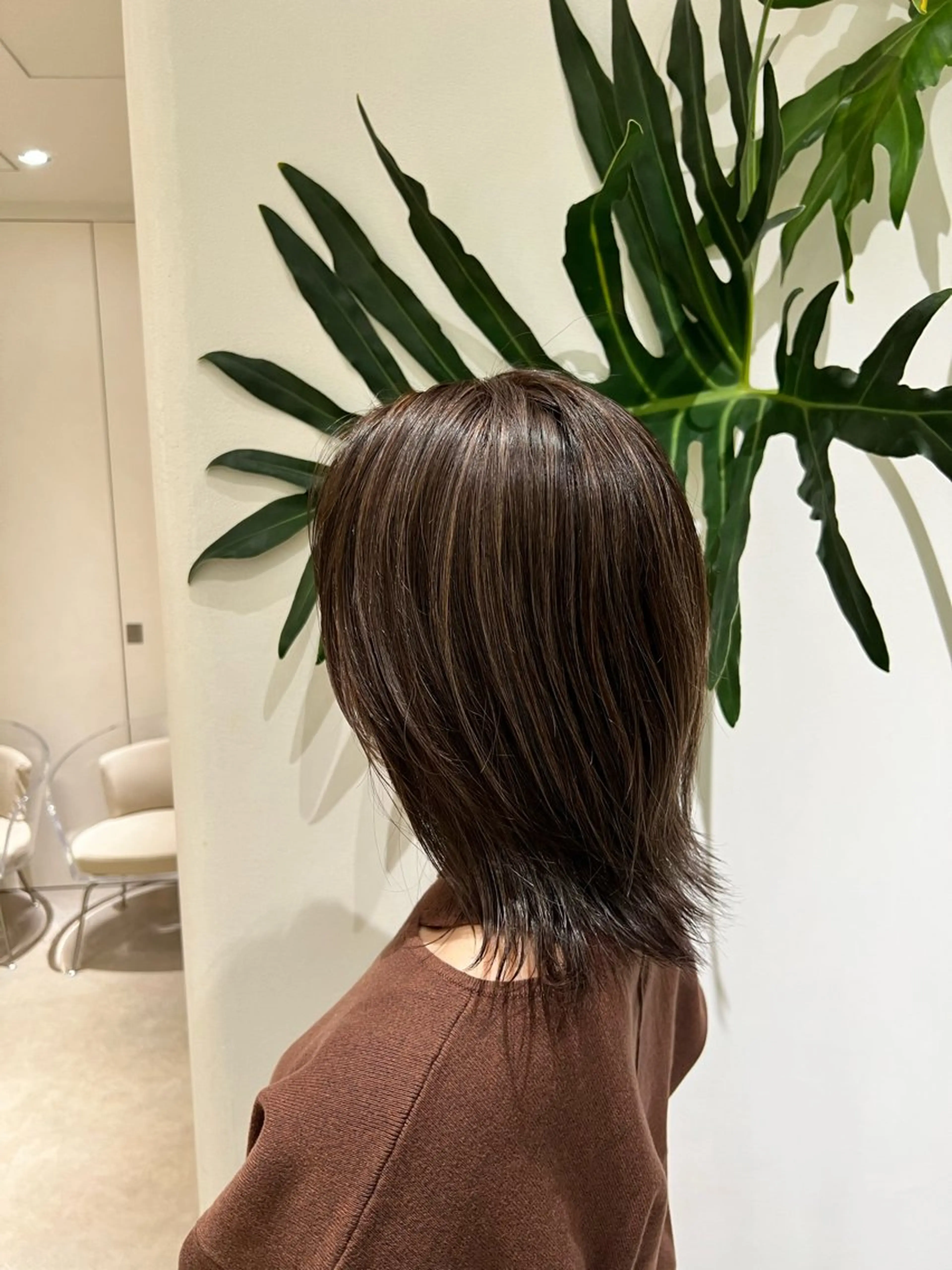 ミディアム カラー ベージュカラー ブリーチ ブラウンカラー チョコレートブラウン 透明感カラー ヘアカラー トリートメント ✨髪質改善 縮毛矯正 艶髪 立川 コウキ✨のヘアスタイル