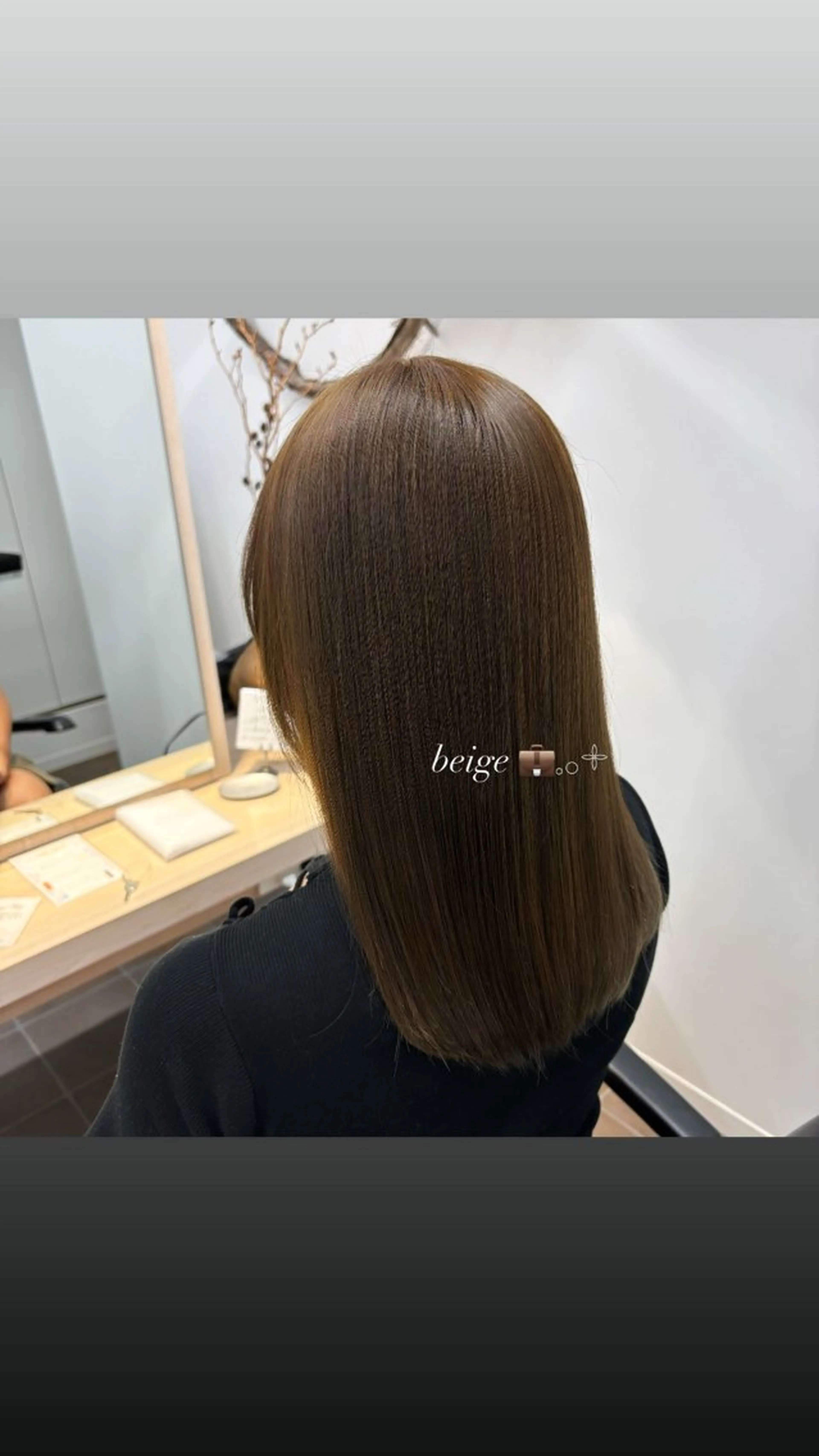 ミディアム カラー ベージュカラー ブリーチ ブリーチなしカラー カット ヘアカラー SALONDEJOE所属・かどた はるなのヘアスタイル