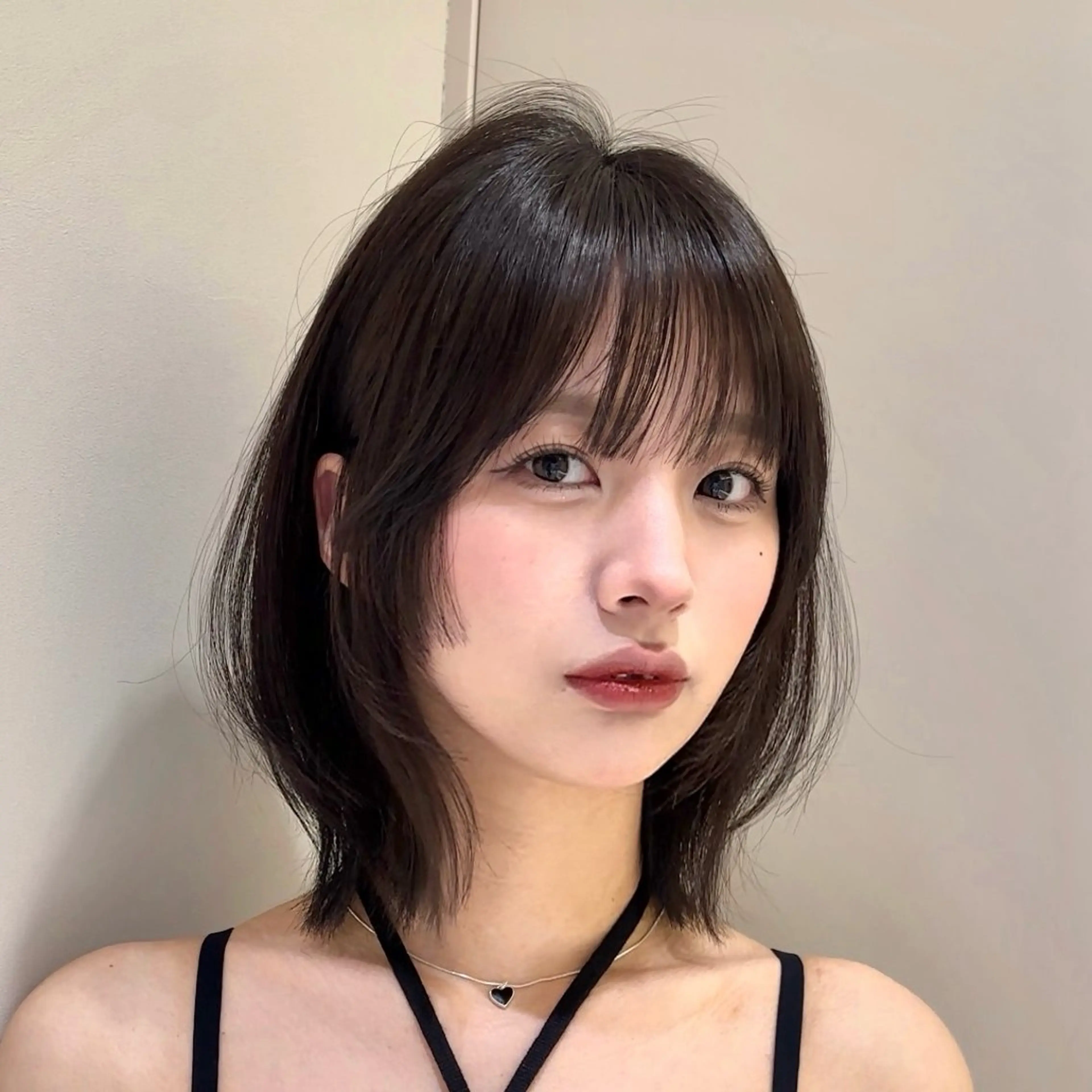 ショート カラー カット トリートメント かえ🩶韓国ボブ🎀 透明感カラー🥣のヘアスタイル