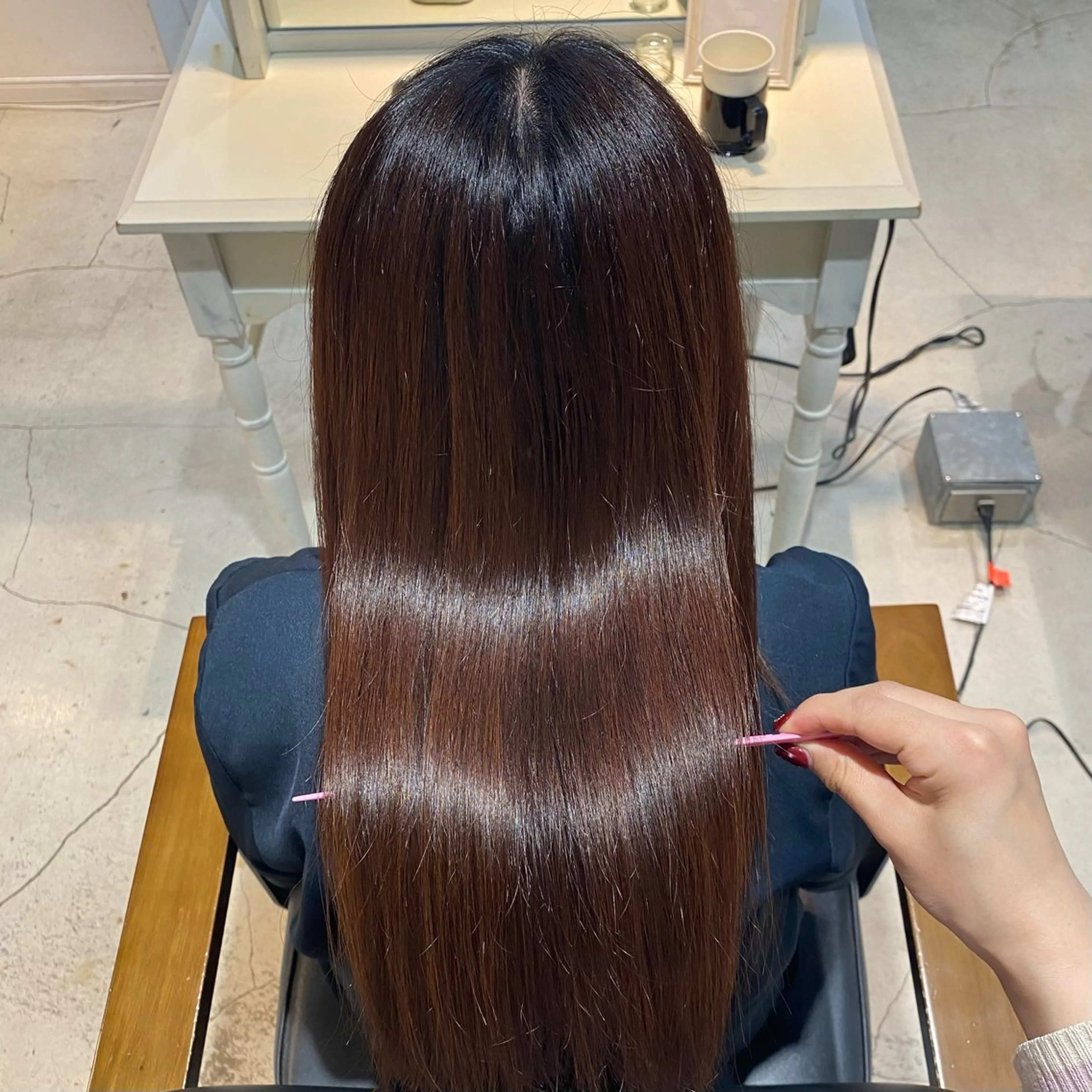 セミロング 髪質改善 トリートメント トリートメント misaki アシスタント🎀のヘアスタイル