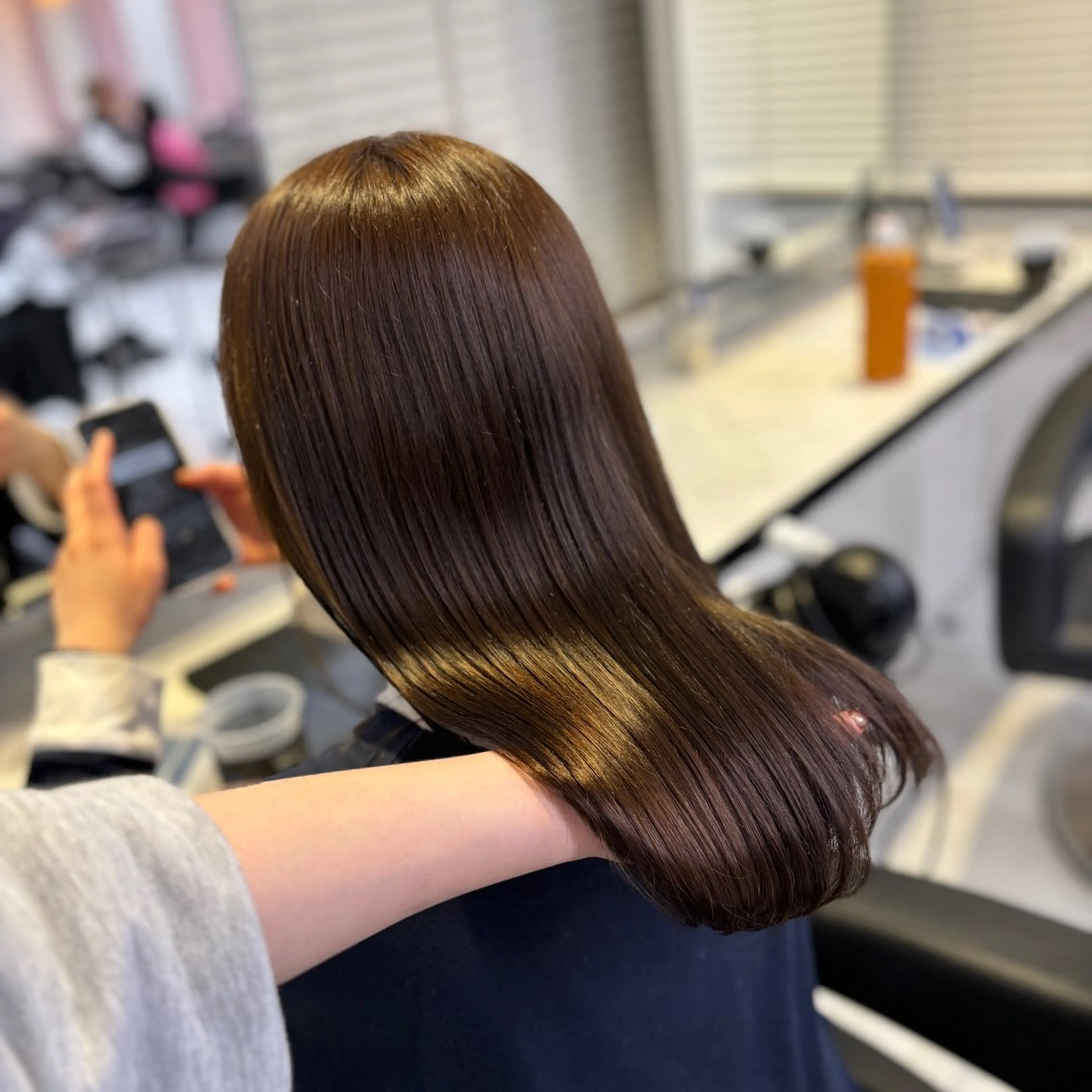 ロング カラー 髪質改善 ロング トリートメント 💙ハイトーン韓国風 色白ヘア💙manaのヘアスタイル