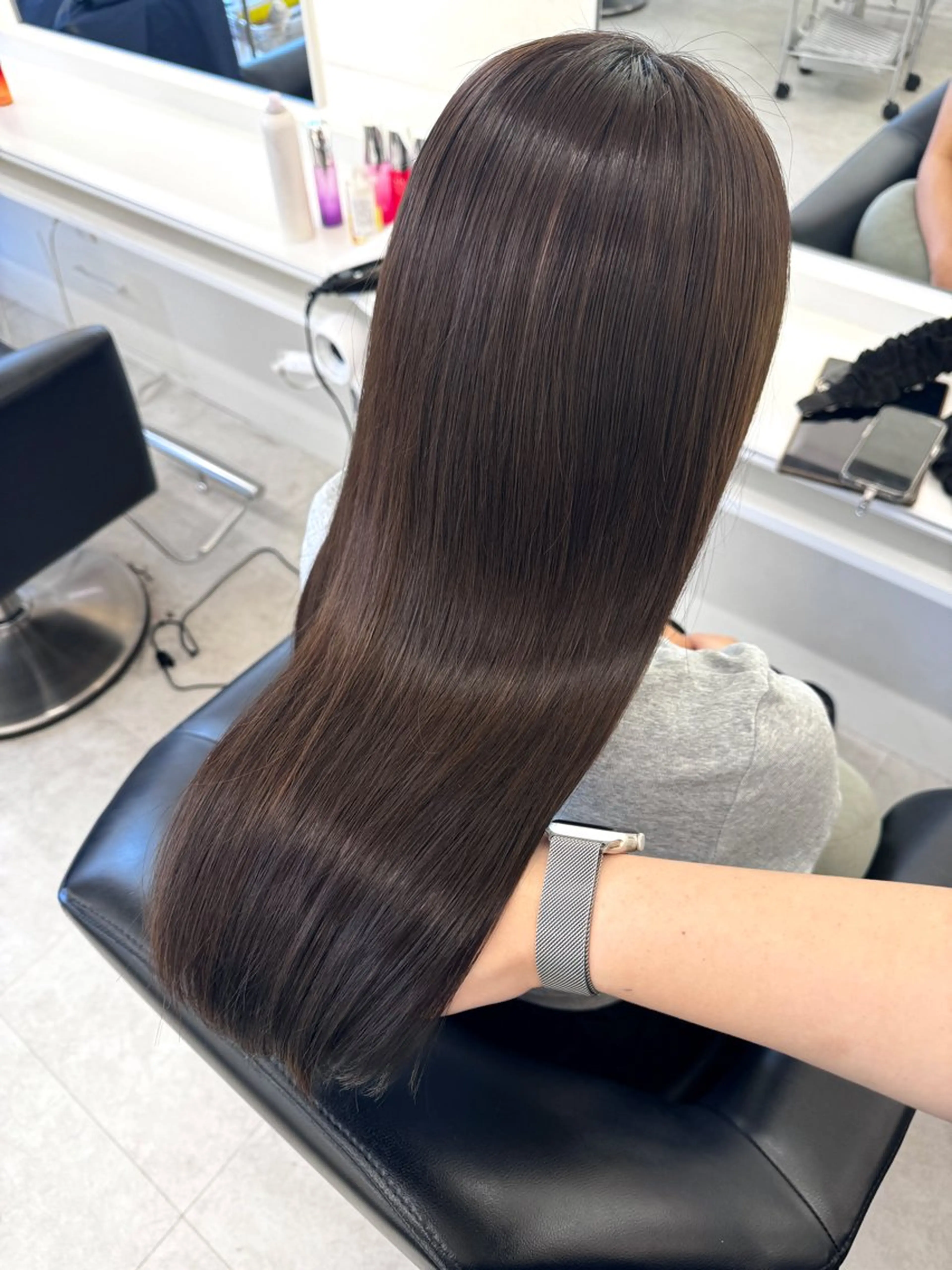 ロング カラー カット ヘアカラー トリートメント ParveMix NANOのヘアスタイル