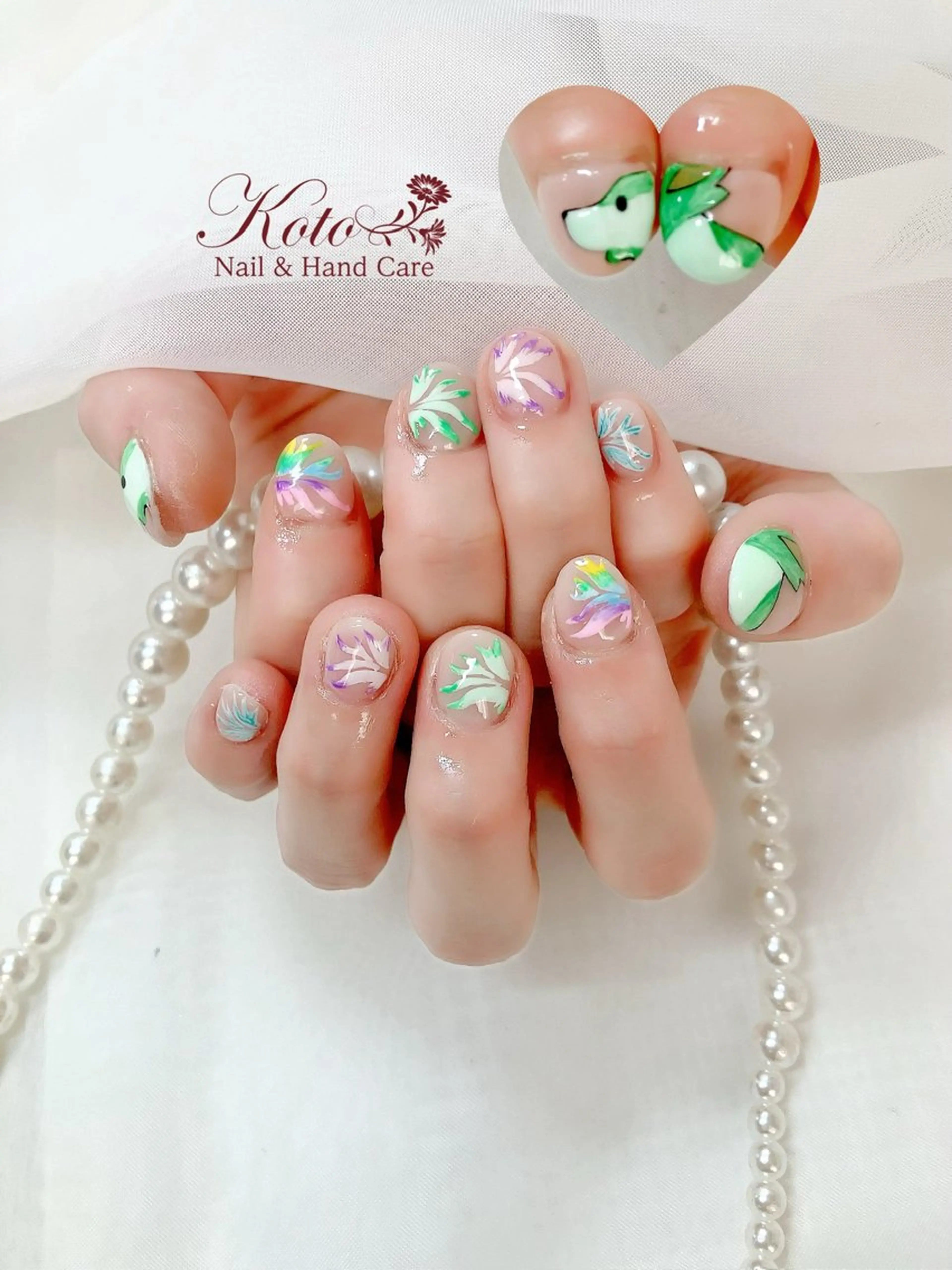 ネイル 長さ出し ジェルネイル 持ち込み ニュアンスネイル 赤色 Risa ネイルサロンKOTOのネイルデザイン