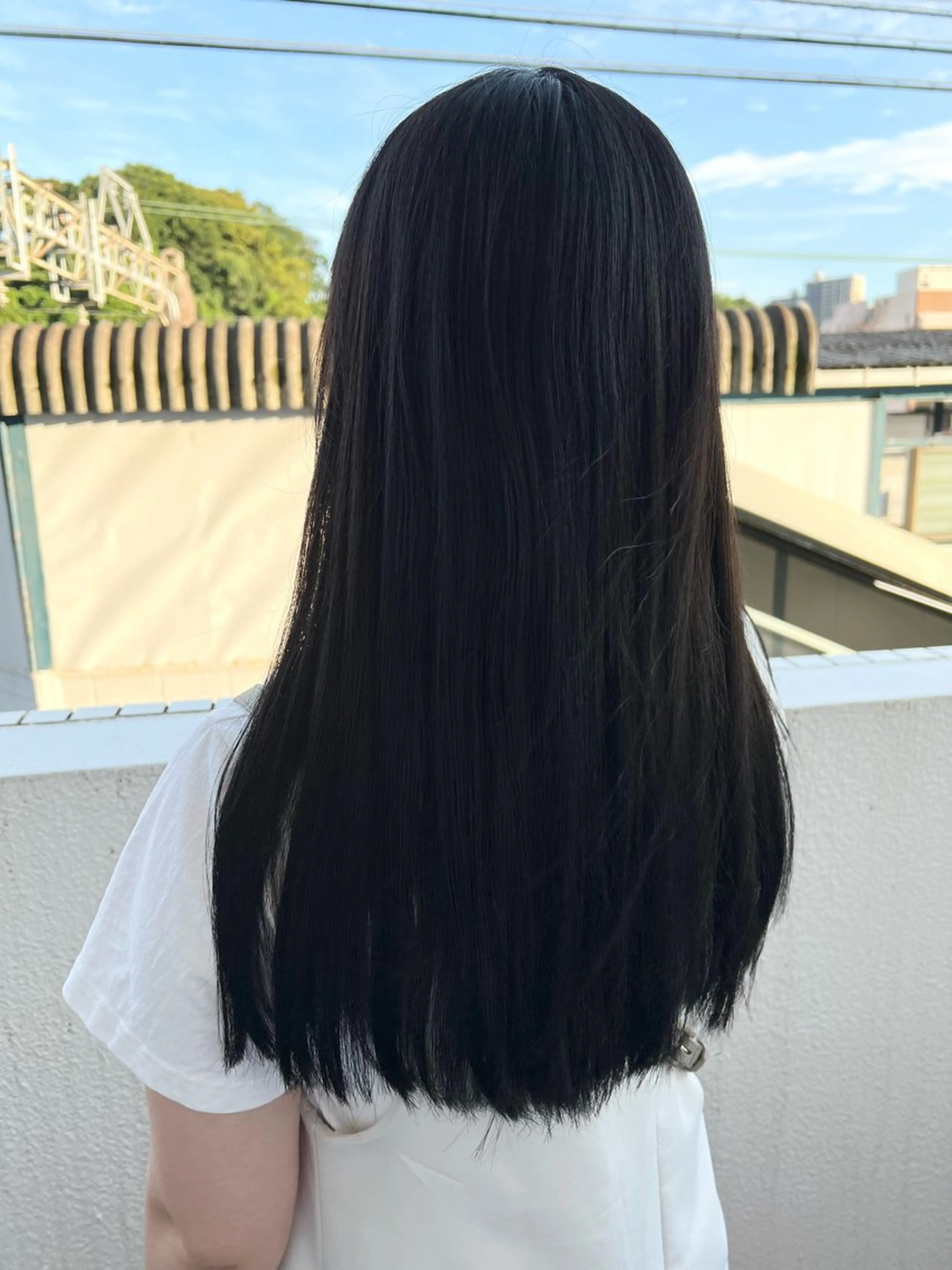 ロング カラー 黒髪 ブルーカラー fare東戸塚🌷 トカオトハ‪の眉毛・アイブロウイメージ
