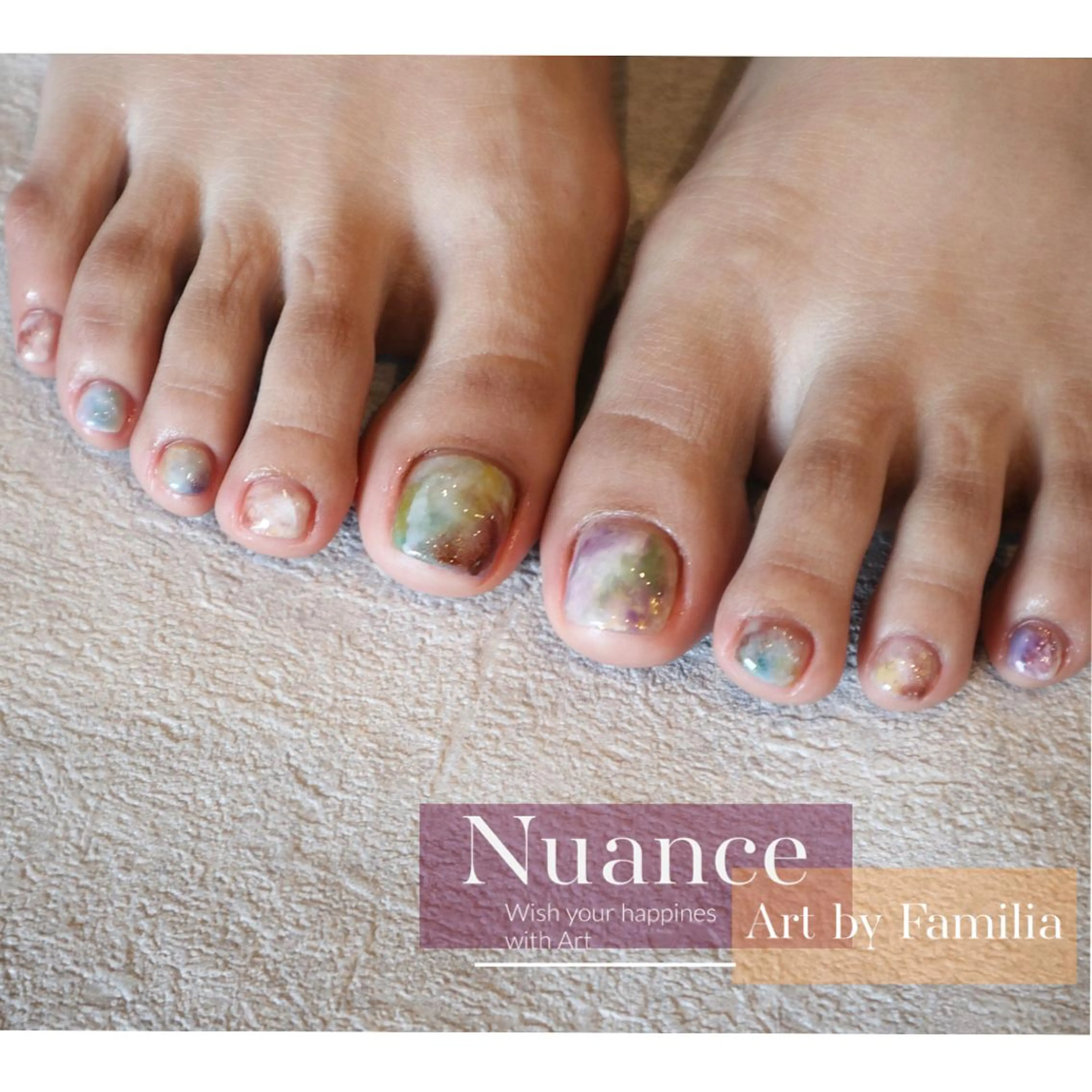 ネイル フットネイル 小河 仁美のネイルデザイン