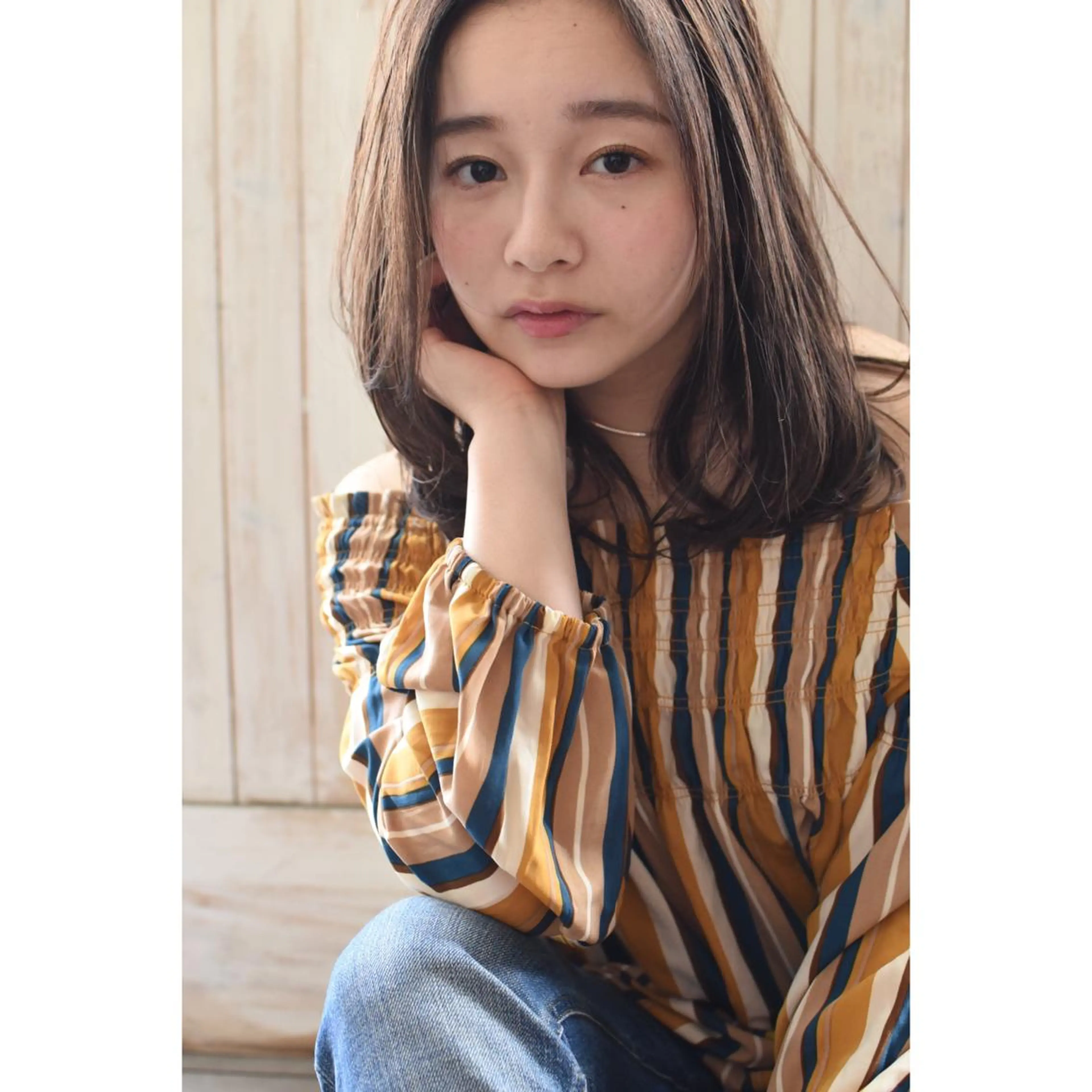 セミロング カラー パーマ メンズ 南堀江🌿パーマ Tetsu【テツ】のヘアスタイル