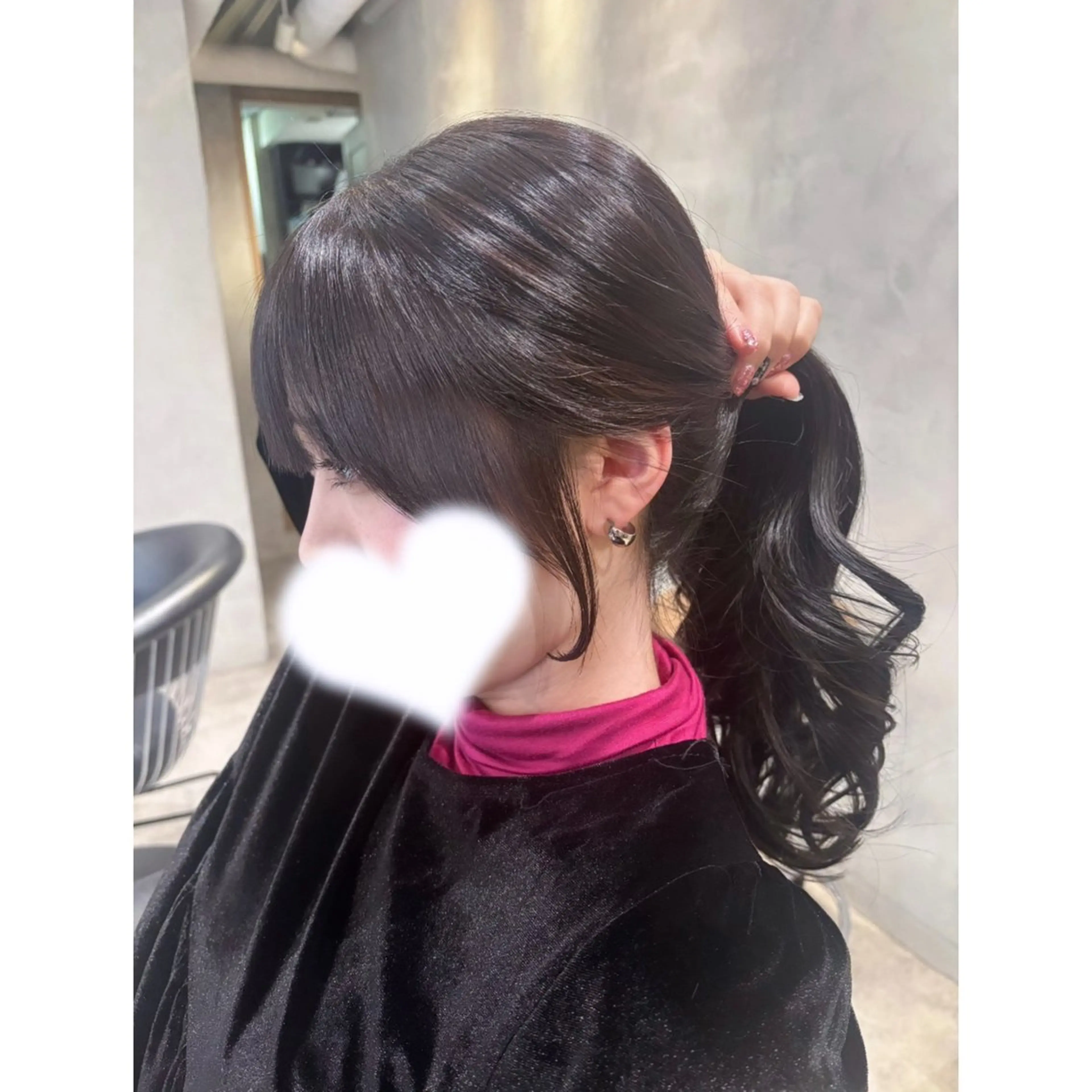 ロング 顔周りカット Rino 🎀🖤のヘアスタイル
