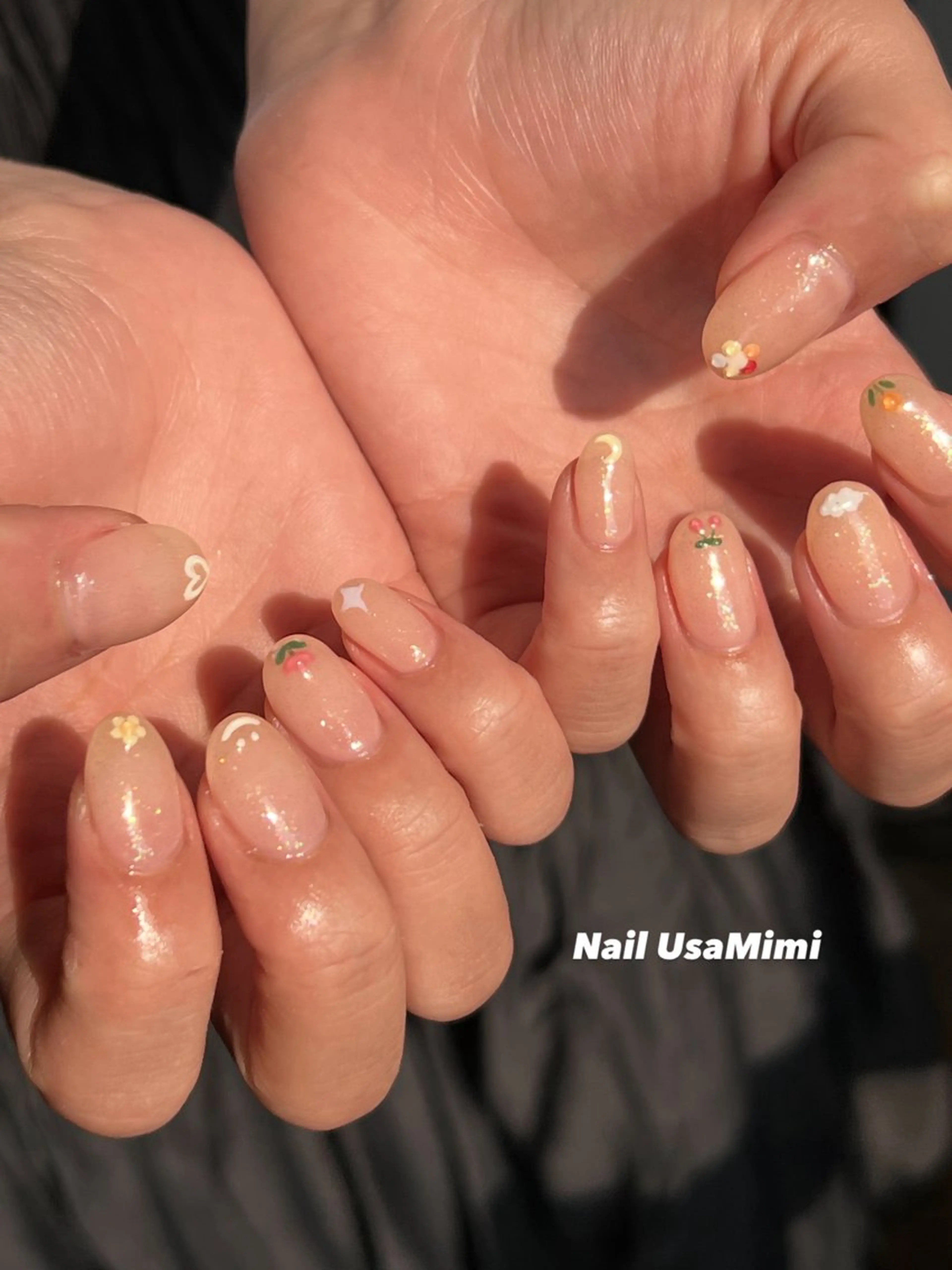 ショート ハンドネイル 本町Nail Usa Mimi  SAKIのネイルデザイン