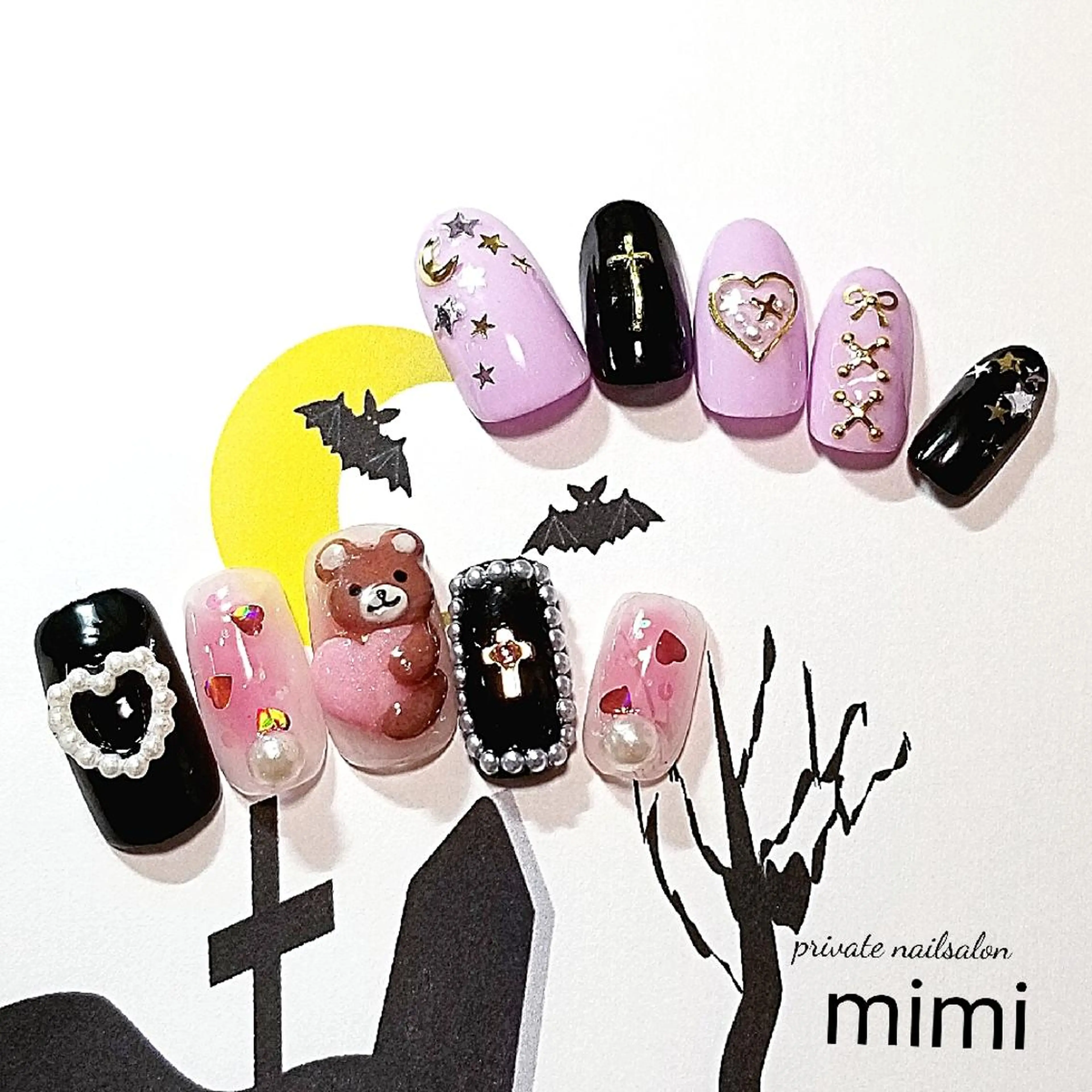 ネイル ハロウィン 博多ネイル ｍｉｍｉのネイルデザイン