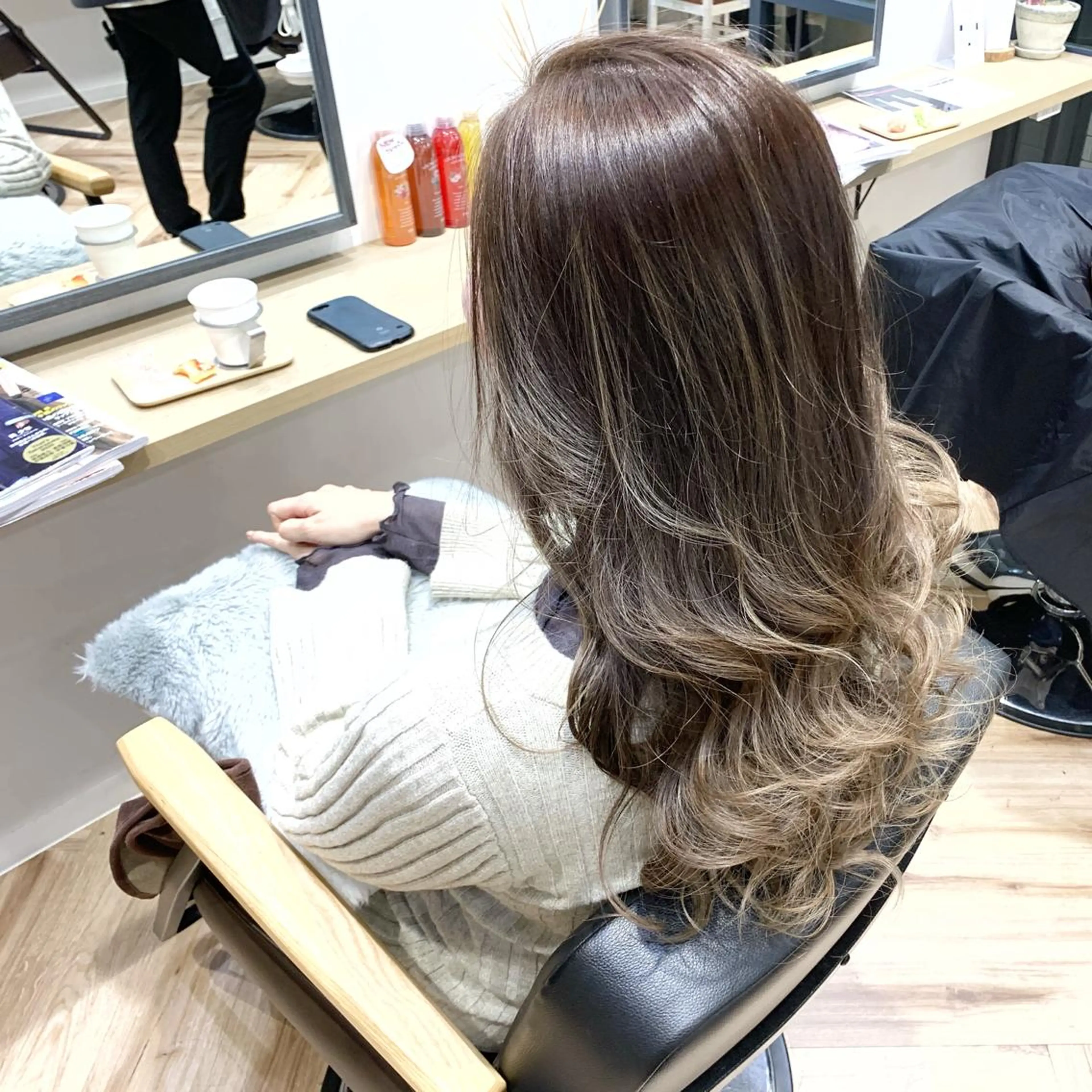 ロング カラー 原山 直人のヘアスタイル