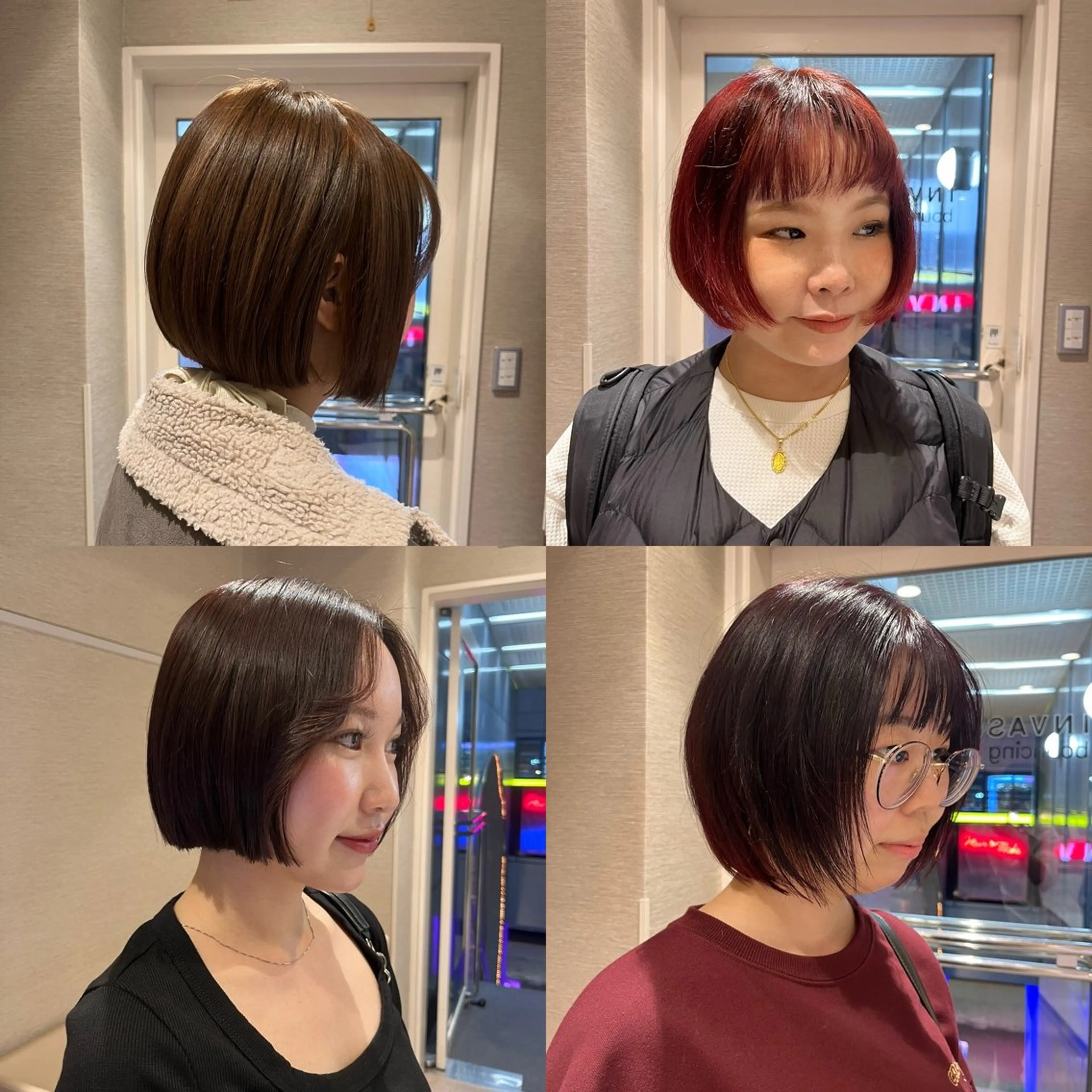 ショート カラー ボブ dogstar小林諒 レイヤー/ブリーチのヘアスタイル