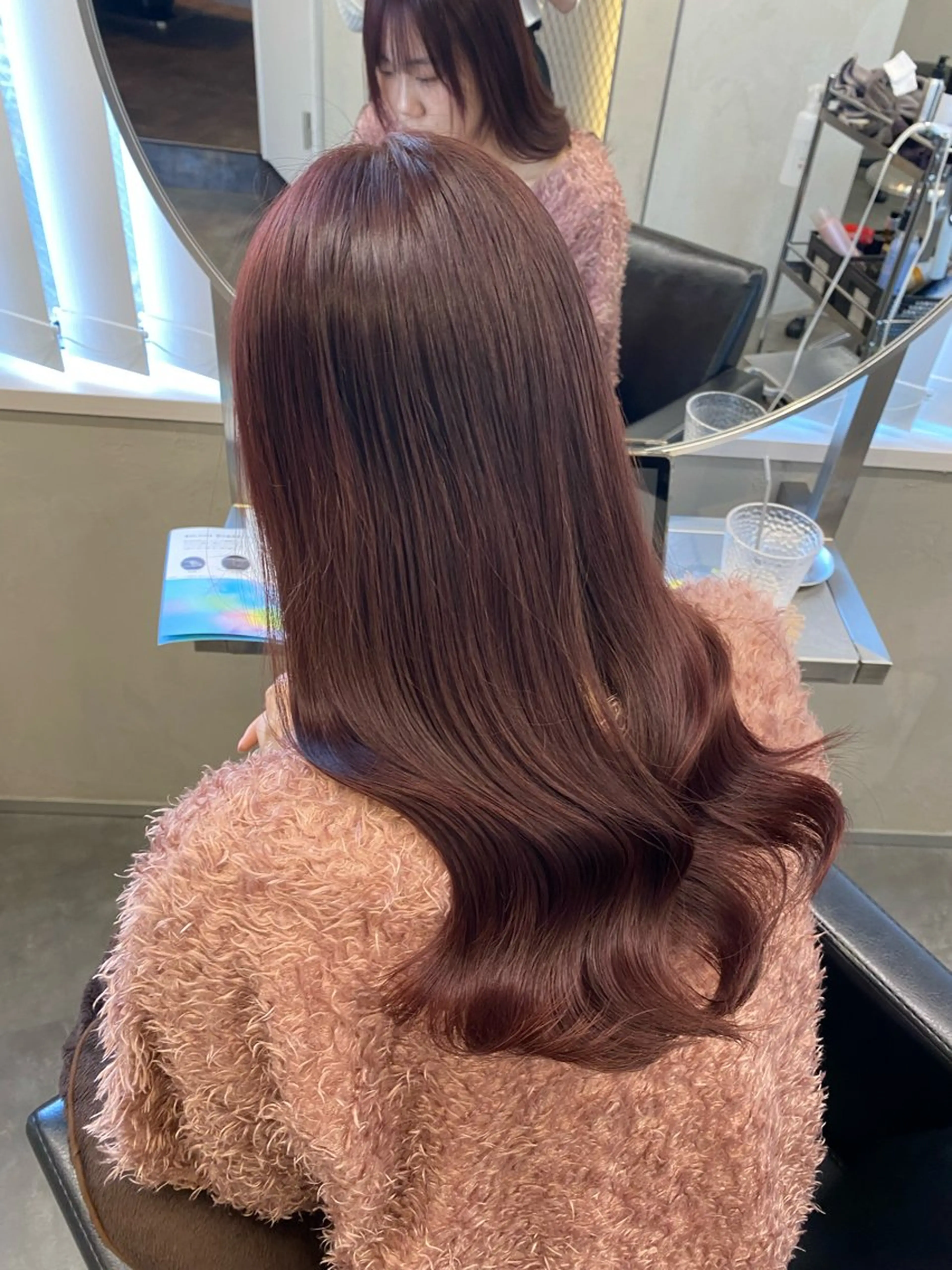 セミロング ヘアカラー ななみ/博多/ ブリーチ/髪質改善のヘアスタイル