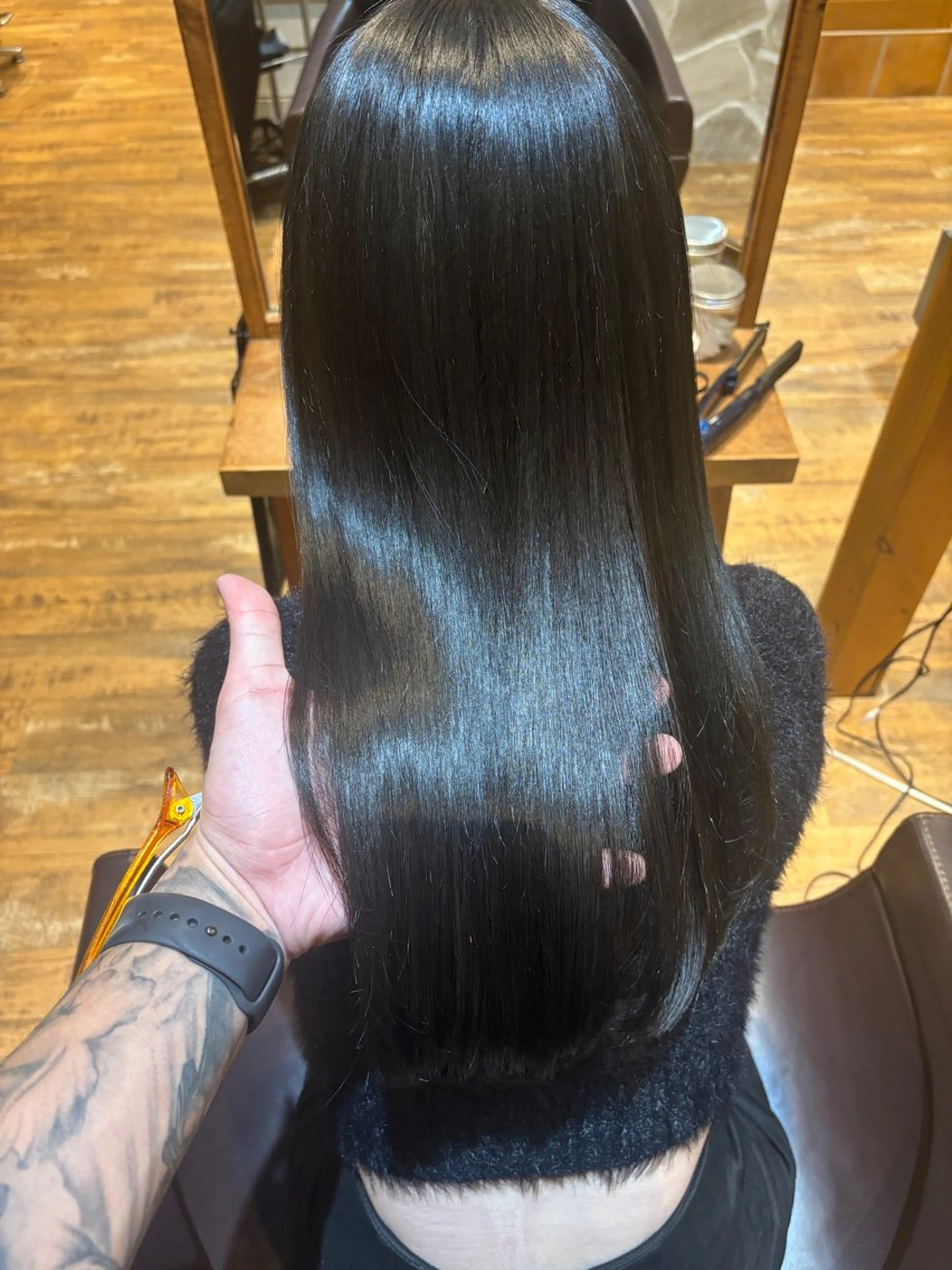 ロング カット ヘアカラー トリートメント ヘッドスパ ヘアセット 藤田大夢 /liberte高崎のヘアスタイル