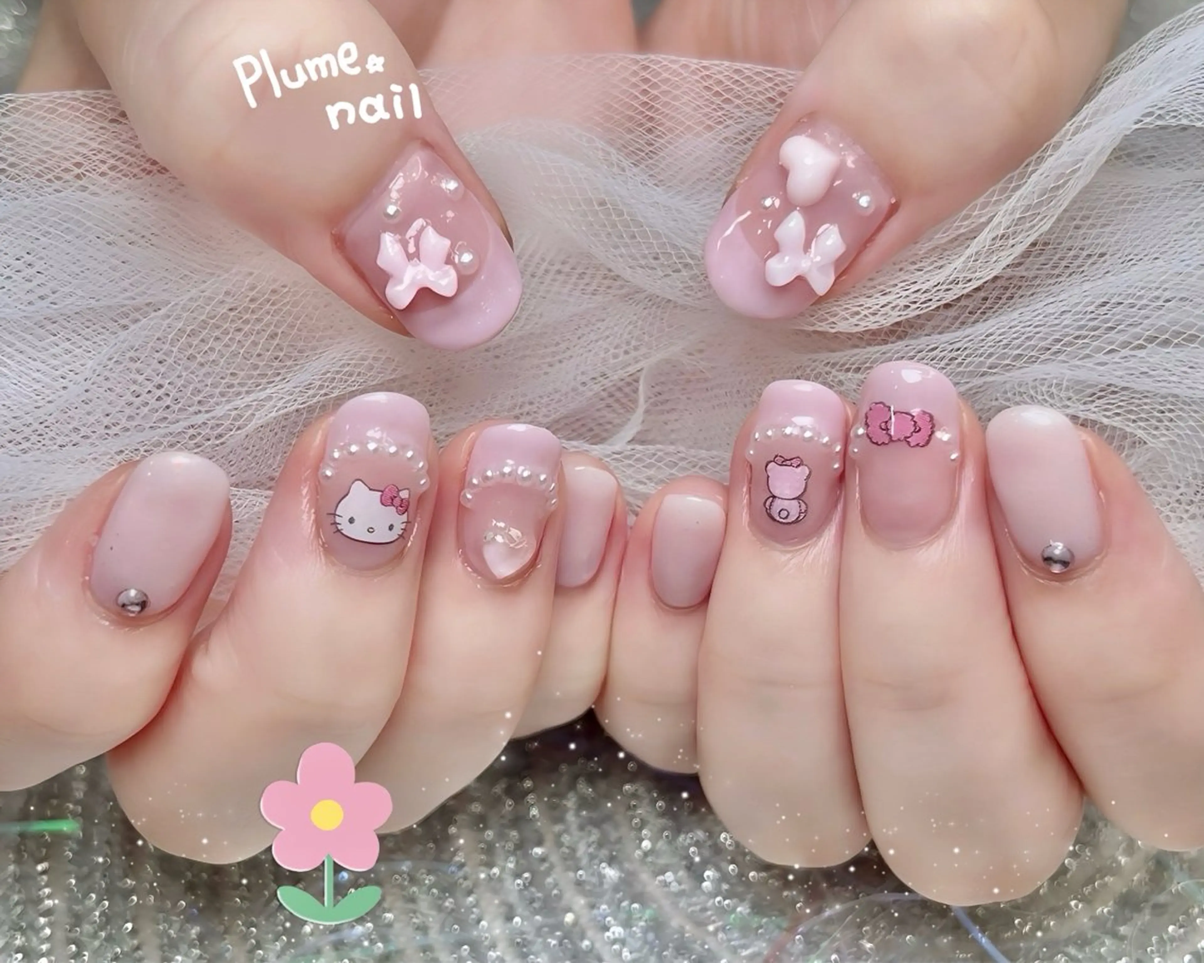ネイル ハンドネイル plume nail ☆韓国ネイルのネイルデザイン