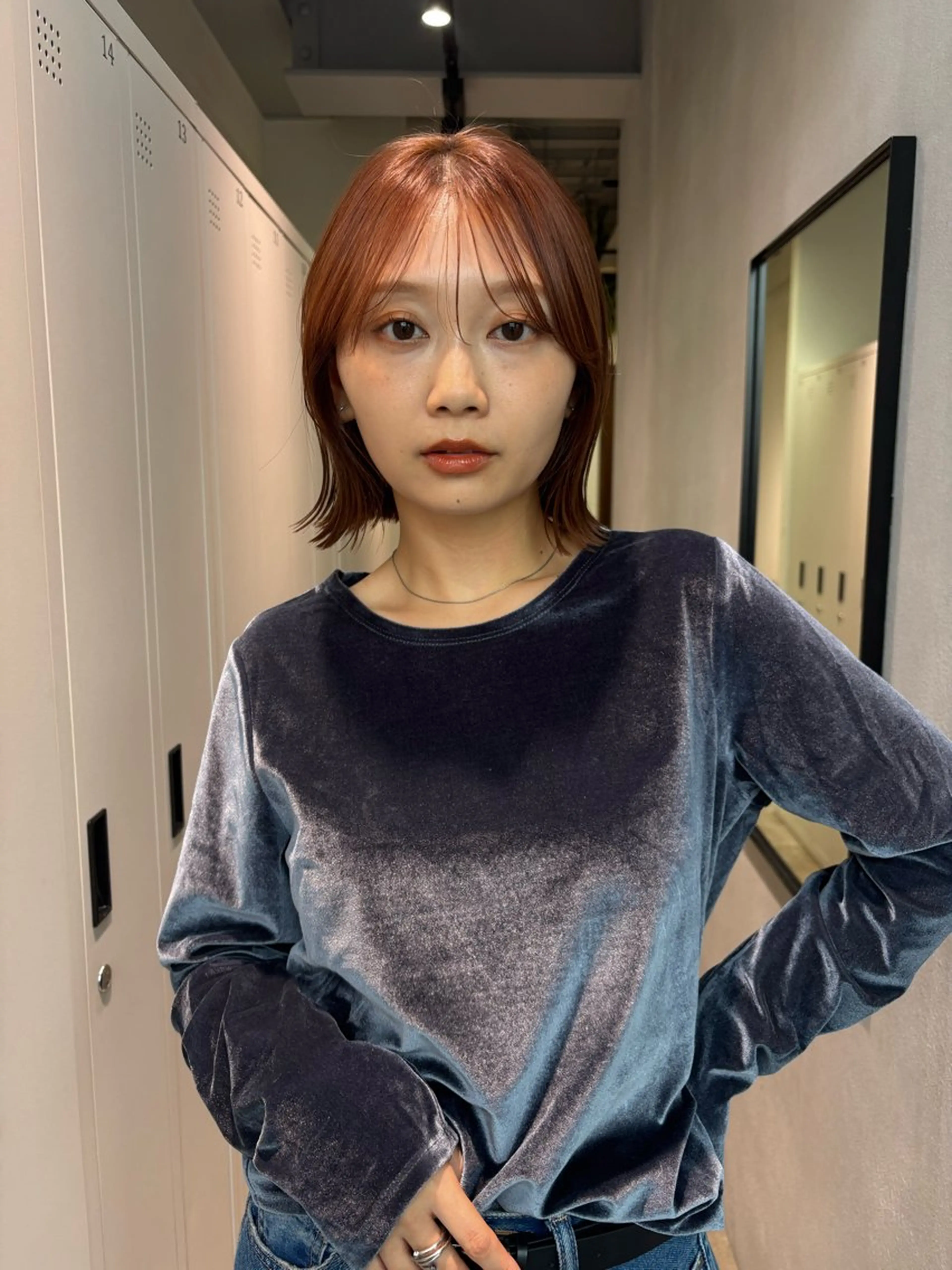 ミディアム カット トリートメント saki🌱♡ /透明感カラーのヘアスタイル