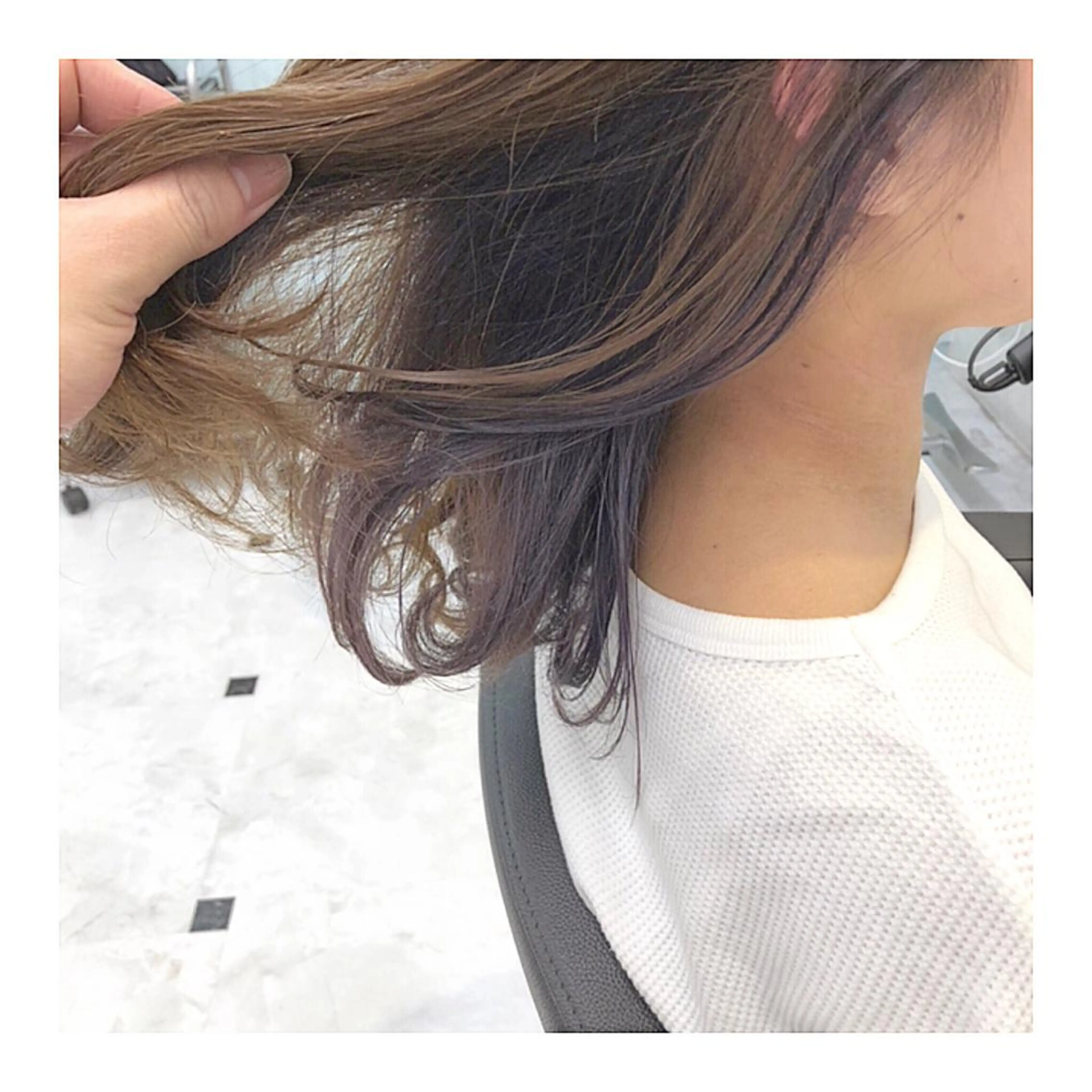 ミディアム カラー バイオレットカラー カット ヘアカラー トリートメント ハイトーン特化🌟 仲川和人のヘアスタイル