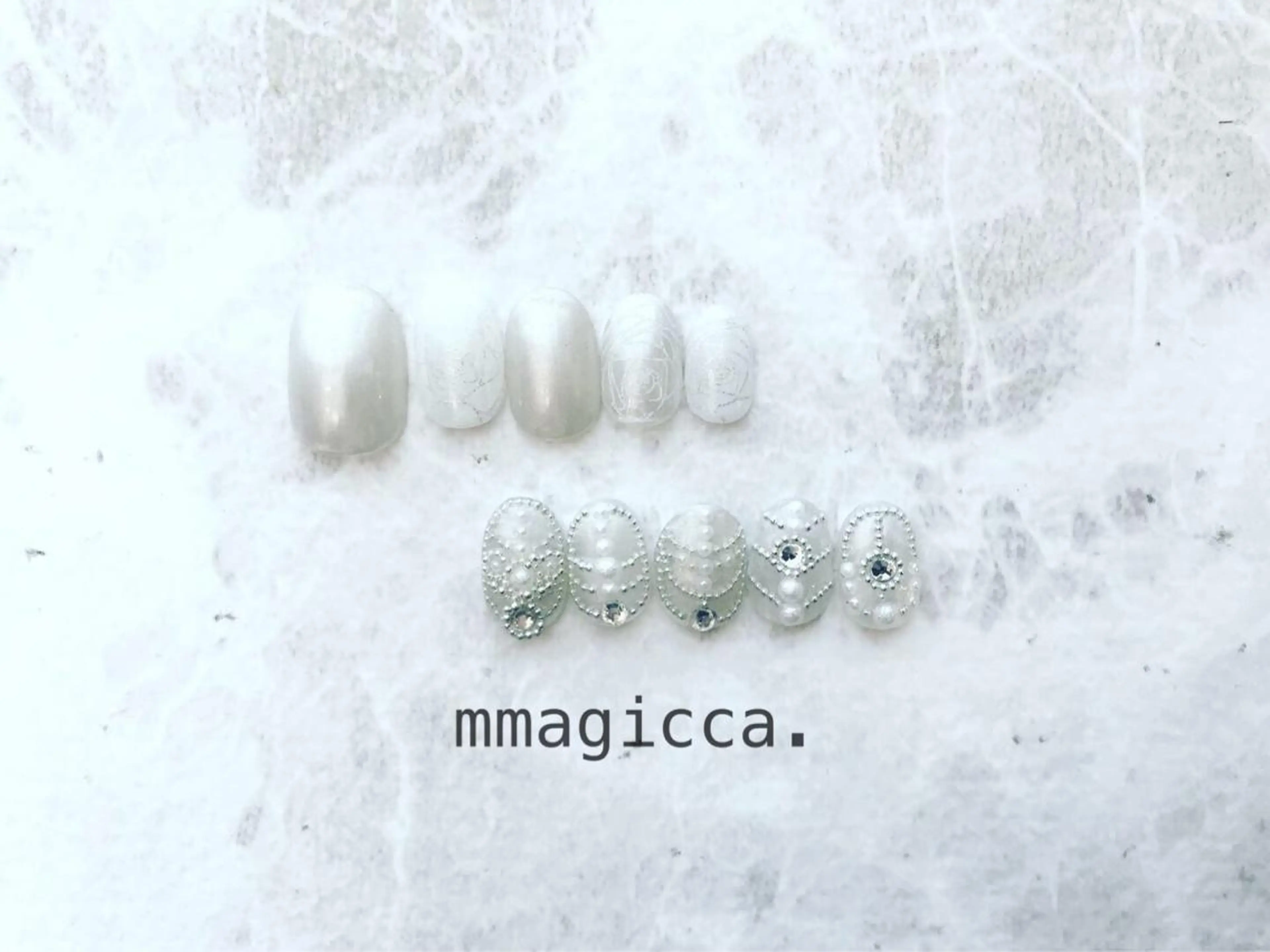 ネイル ジェルネイル ブライダルネイル mmagicca. 【 まじか. 】のネイルデザイン