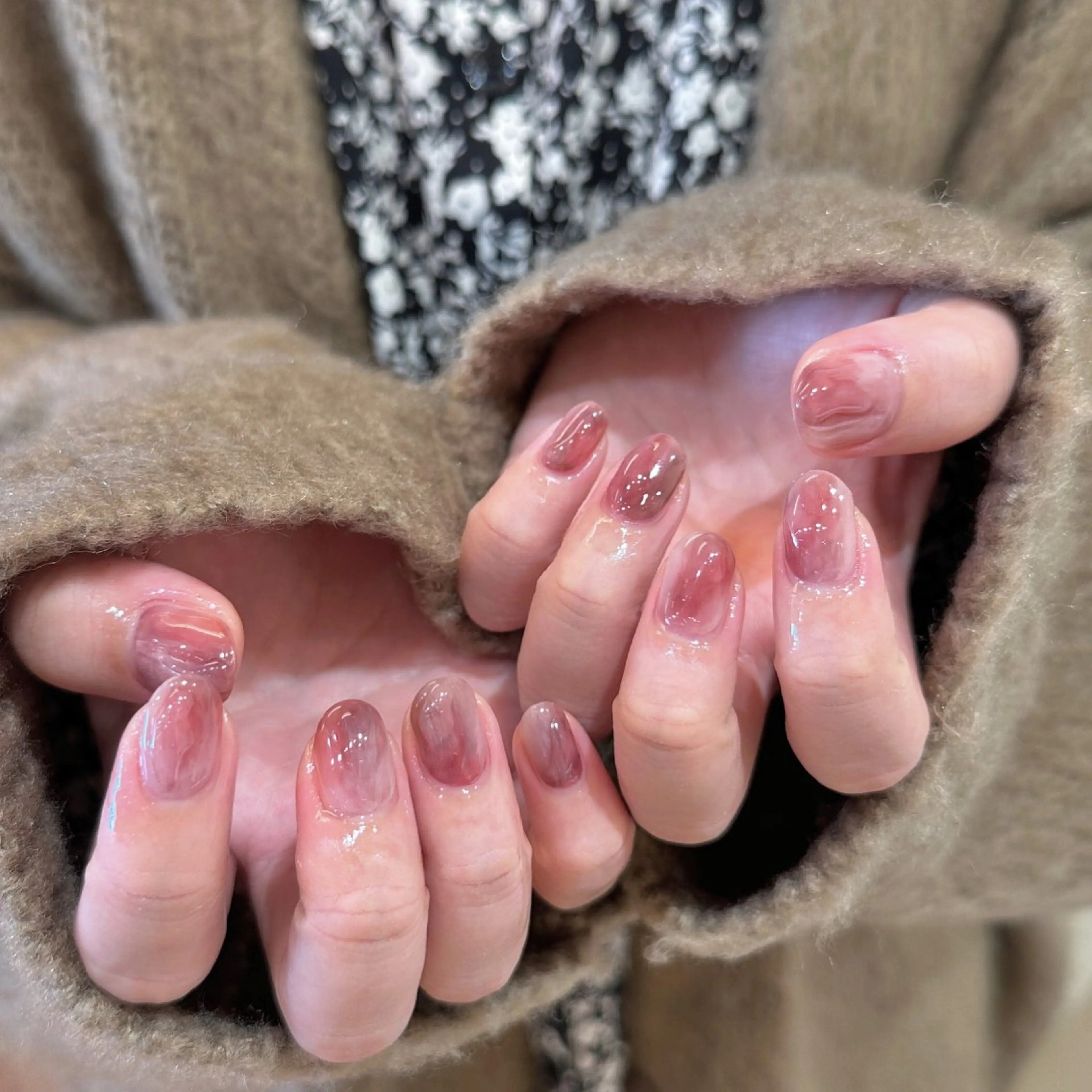 ネイル ハンドネイル 𝕄𝕚𝕪𝕦🤍 自由が丘⌇パラジェルのネイルデザイン