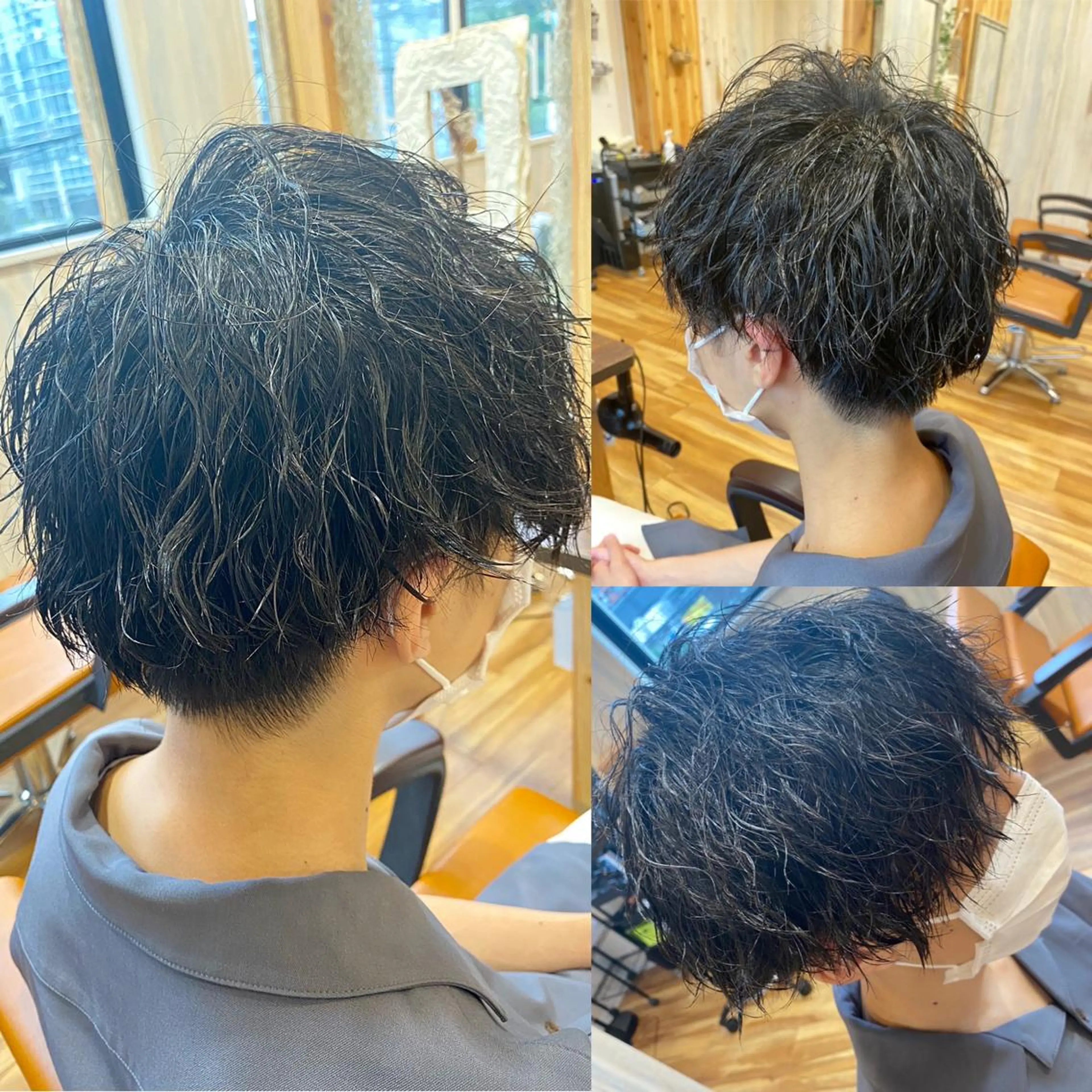 メンズカット&デザインパーマの写真