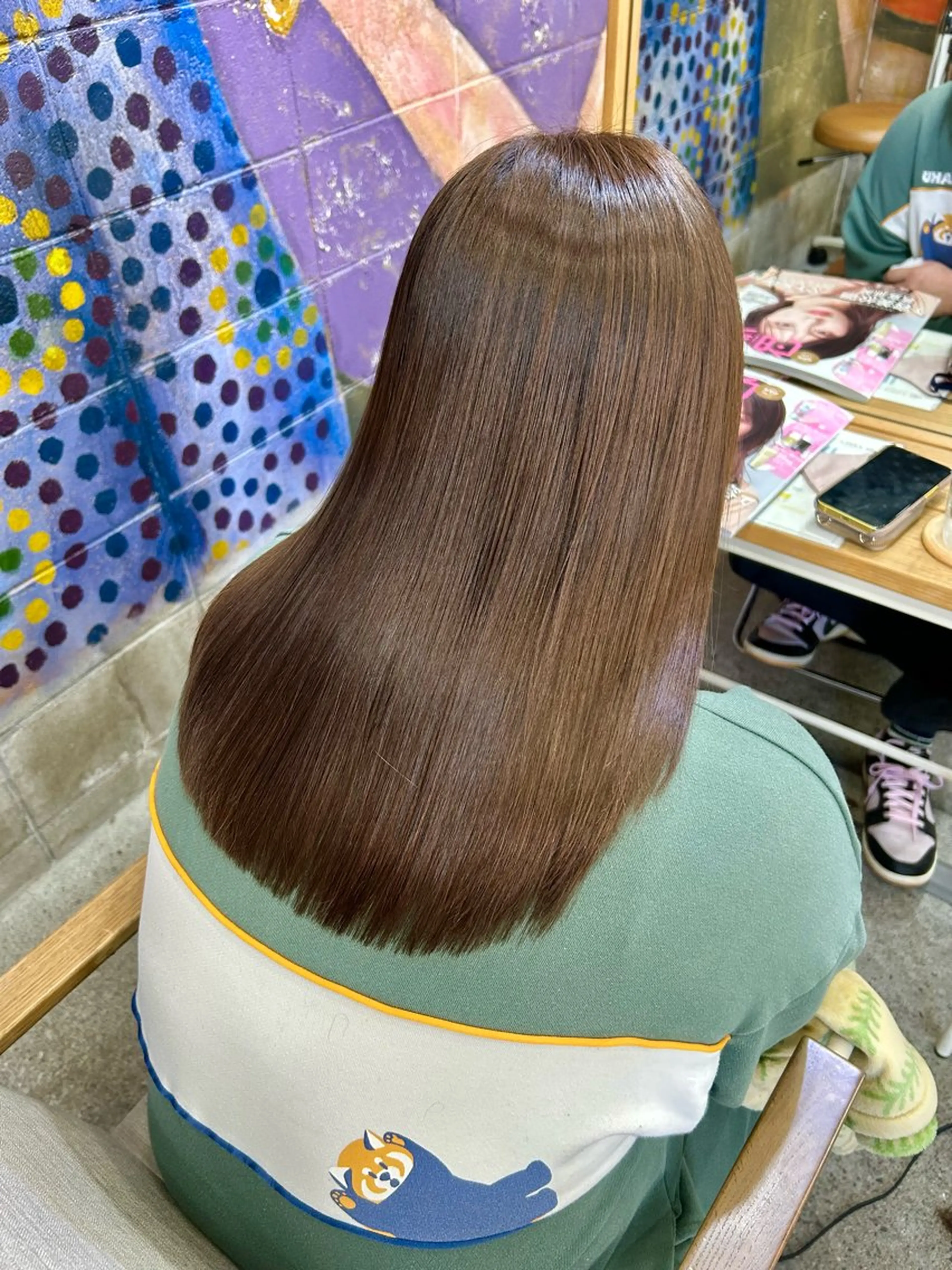 セミロング カット ヘアカラー 縮毛矯正 YUIMARL なつきのヘアスタイル