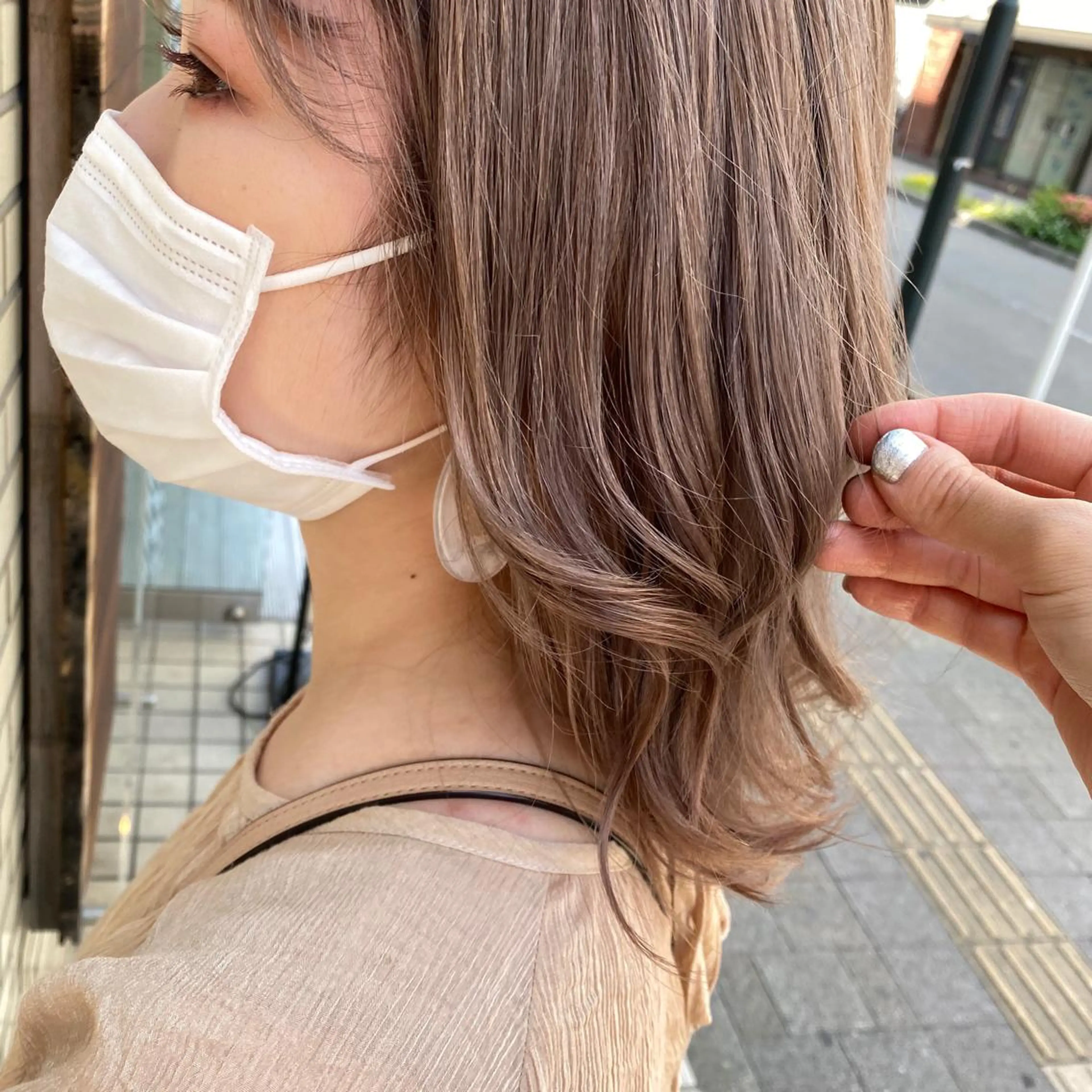 ミディアム 韓国風デザイン 💐MIZUKI💐のヘアスタイル
