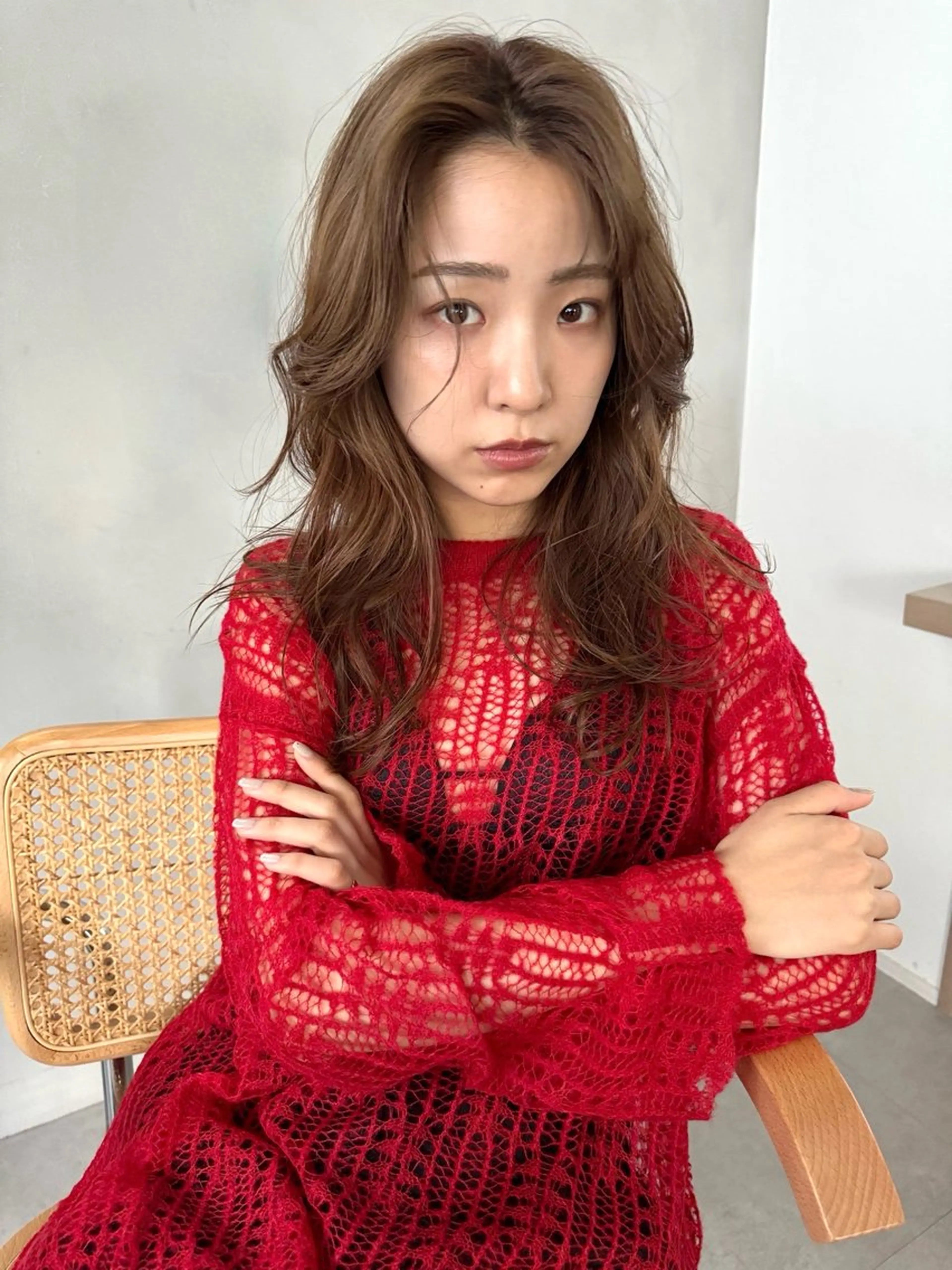 セミロング セミロングパーマ ours/南青山 /表参道/大島実加永のヘアスタイル