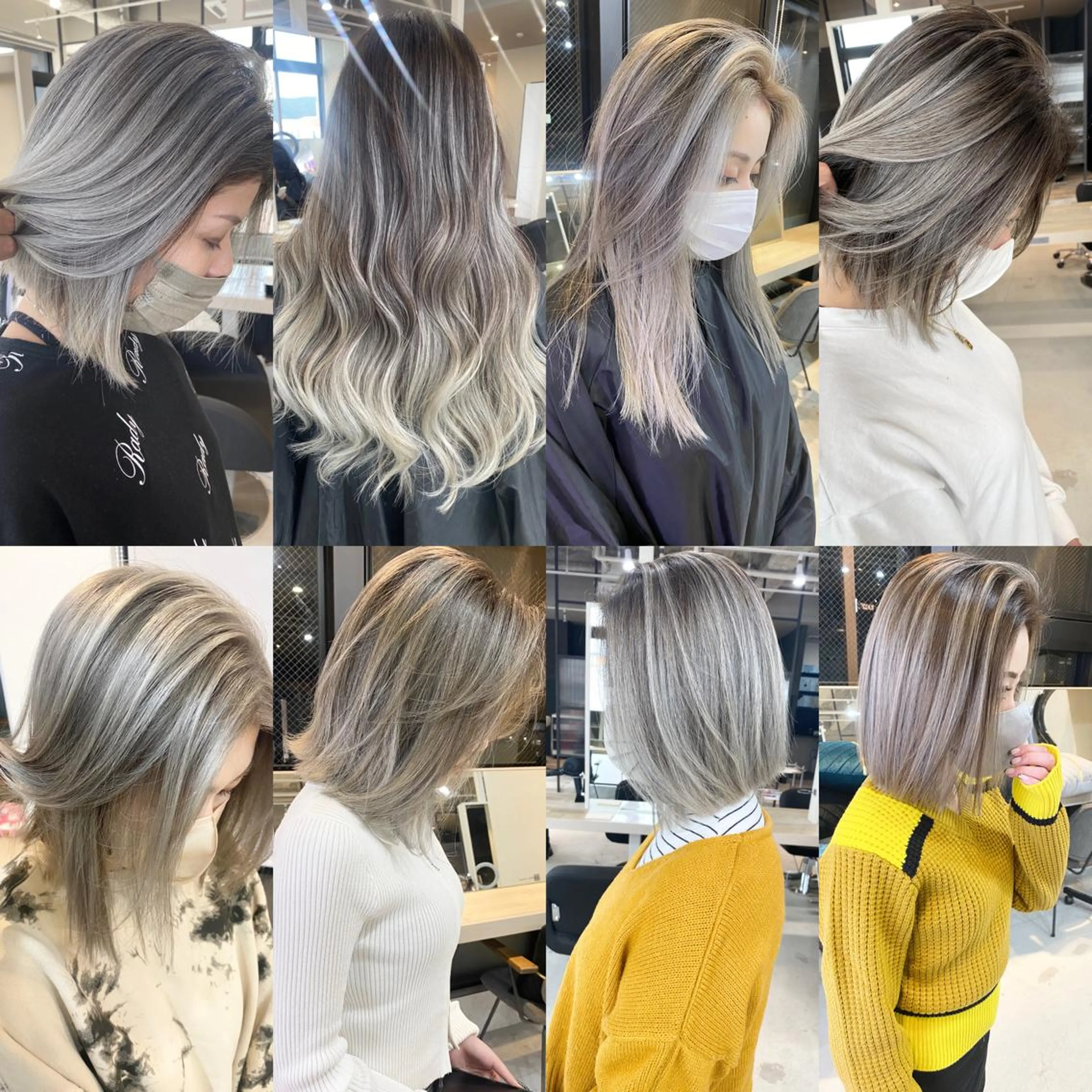 ミディアム カラー ヘアアレンジ ネイル マツエク・マツパ アイブロウ バレイヤージュ レイヤーカット トリートメント 井上 一平のヘアスタイル